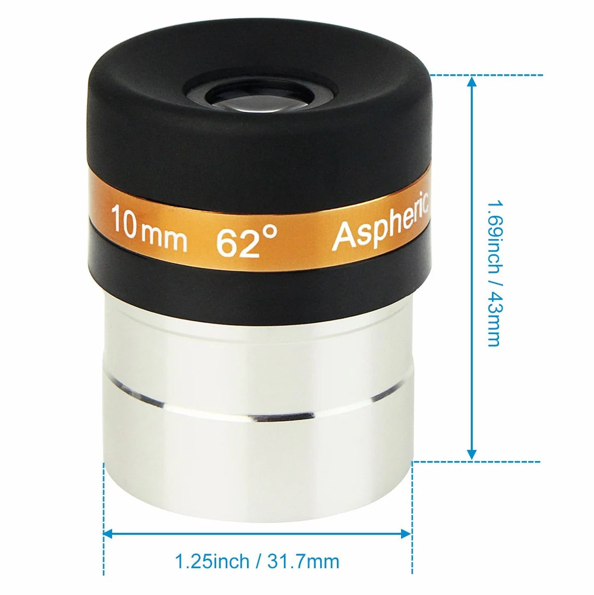 Svbony telescopio obiettivo 1 cm 10 mm ampio angolo di 62 gradi asferico oculare HD completamente rivestito per 3,2 cm 31.7 mm telescopio astronomico