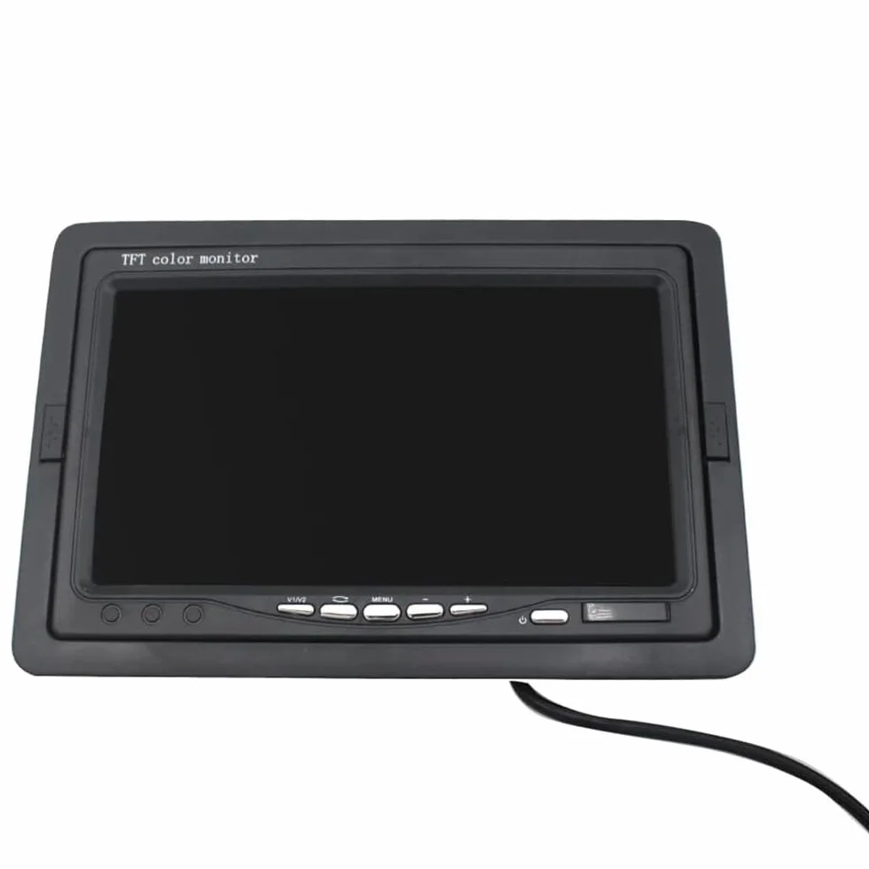 Vetrineinrete® Monitor lcd tft 7" a colori per telecamera retromarcia 7 pollici con telecomando per poggiatesta cruscotto auto macchina camper G32