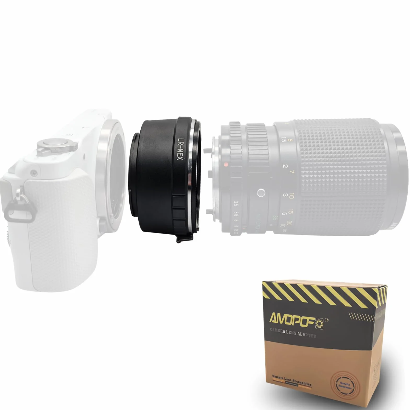 LR-NEX - Adattatore per obiettivo Leica L/R, compatibile con fotocamera E-mount, NEX-3, NEX-C3, NEX-F3, NEX-3N, NEX-5, NEX-5N, a3000, a7, a7S, a7R, a7II, a7RII; LR to NEX Lens Adapter