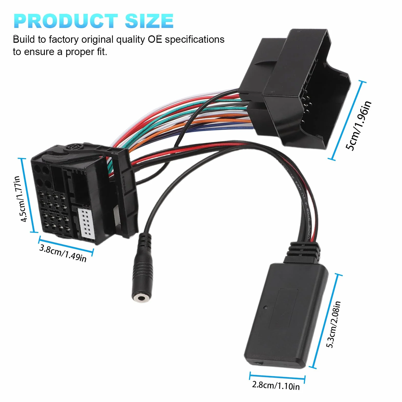 Adattatore Bluetooth a 12 pin autoradio 5.0 stereo Aux cavo per W169 W245 W203 W209 W164