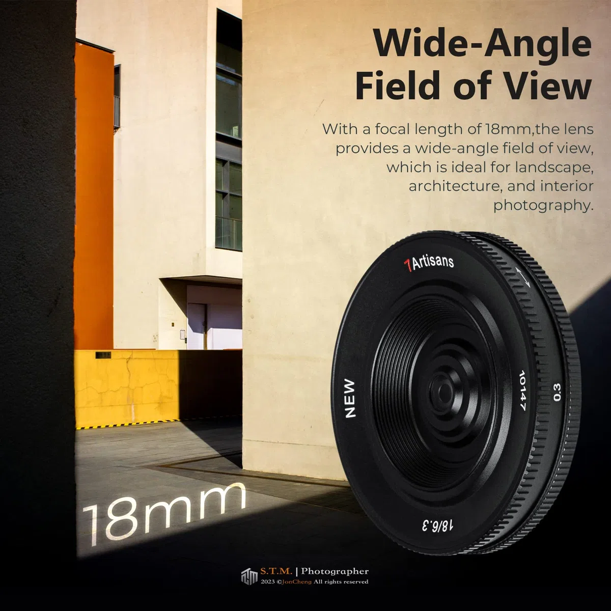 7artisans 18mm F6.3 II UFO Obiettivo, compatibile con fotocamere mirrorless Fuji X-Mount X-M1 X-M2 X-H1 X-T1 X-T10 X-T2 X-T20 X-T3 X-T4 X-T100 X-T200 X-T30 X-Pro1 Pro2 X-Pro. 3 X-E1 X-E2 X-E2S