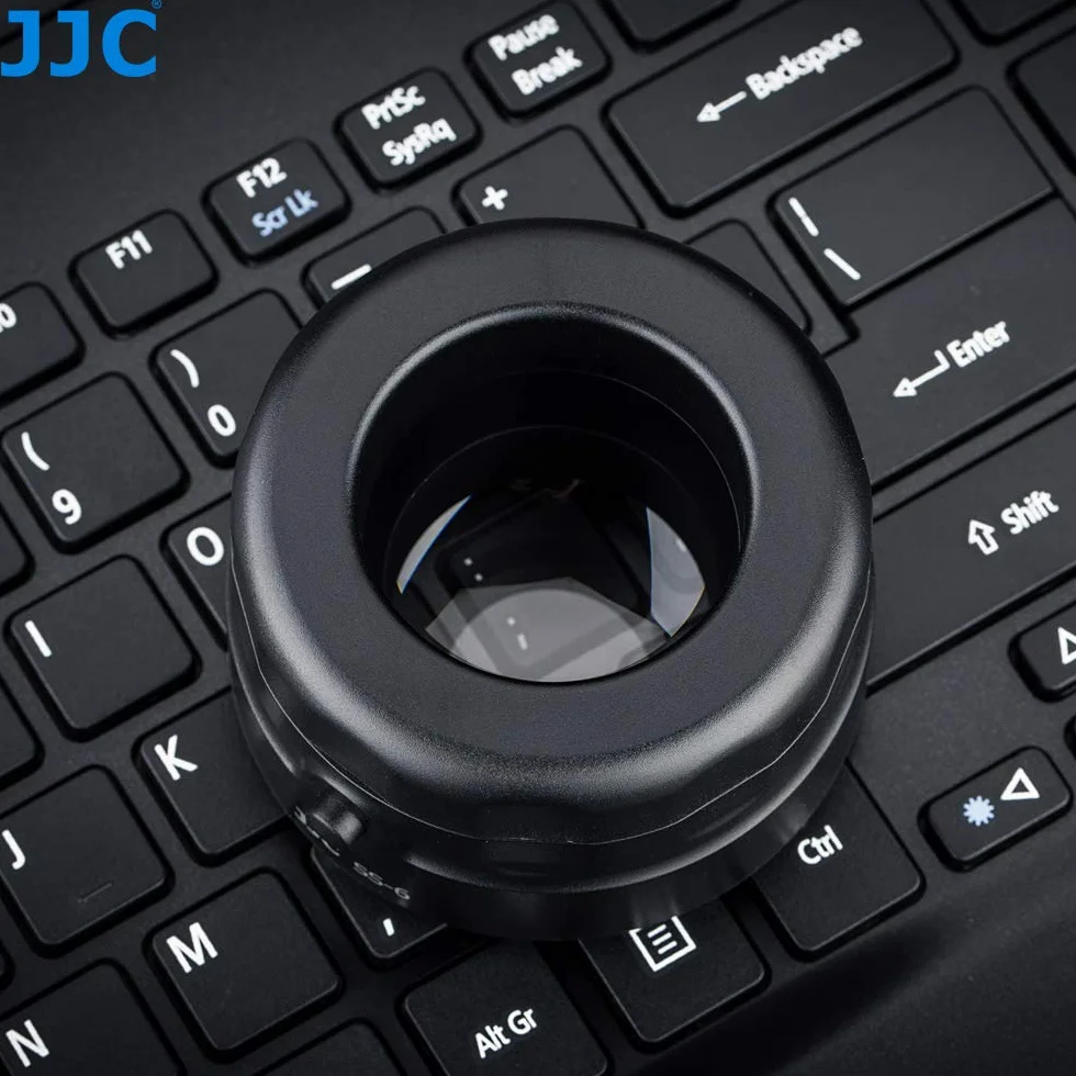 JJC Universale Lente di Ingrandimento con 7x e 6 LED Ultra-luminosi per Fotocamere DSLR/Mirrorless