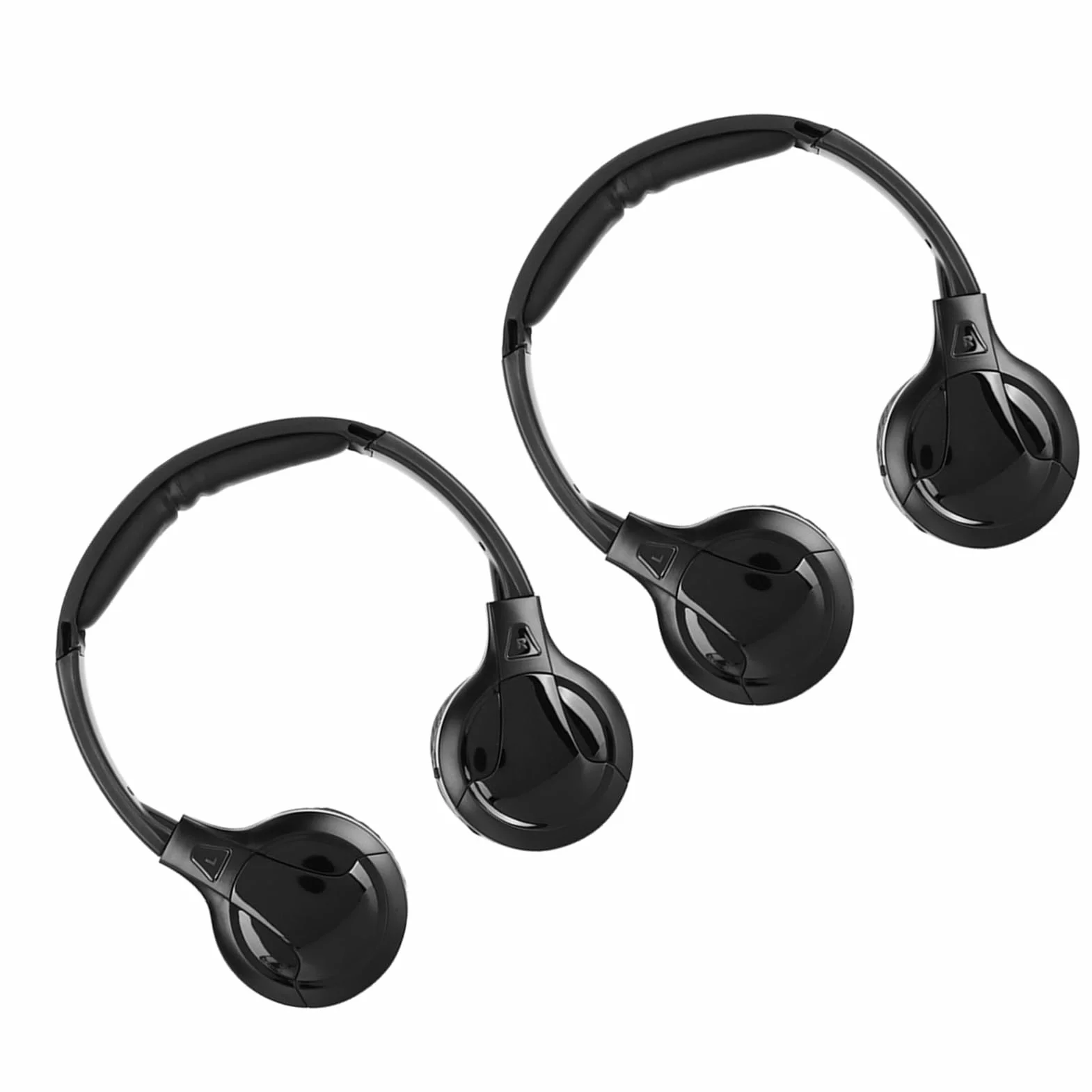 Denash Cuffia per Auto, Pellicola in Poliestere 30 Mm 2,8 MHz Destra 2,3 MHz Sinistra Auricolare con Trasmissione Stabile Stereo per Uso Automobilistico