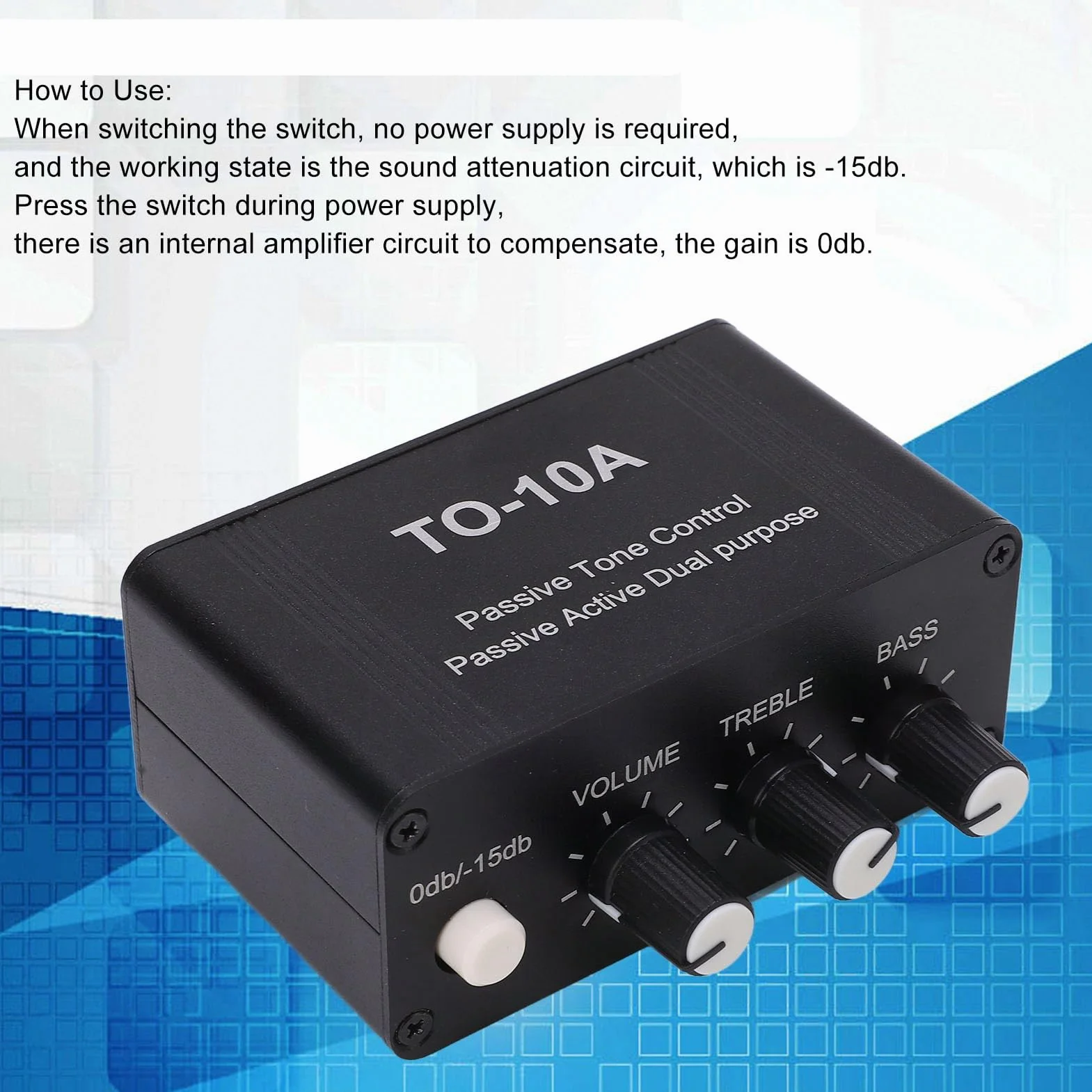 Mini Preamplificatore Audio Stereo NE5532 DC 12V Amplificatore per Cuffie