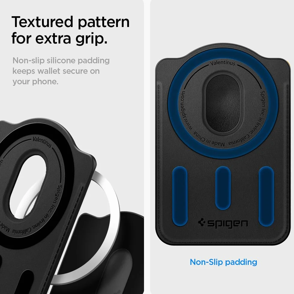 Spigen Valentinus MagFit Portafoglio Magnetico Compatibile con Samsung Galaxy S26 & S25 Serie, S25 Edge e Z Fold 7 - Nero