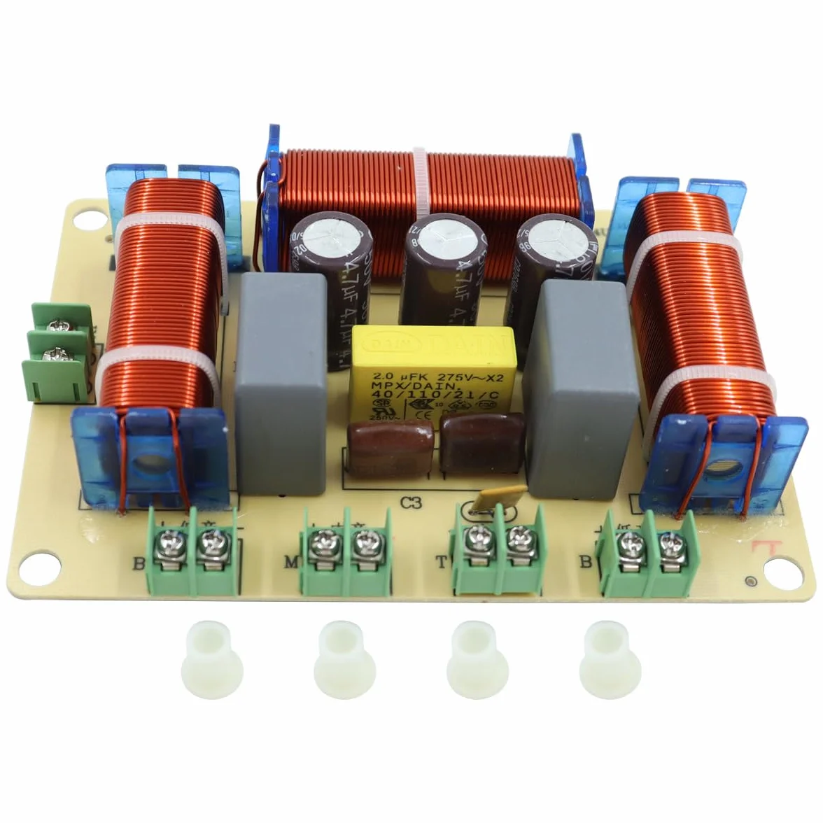 Crossover per altoparlanti a 4 vie da 400 W RCEDA 406 passivo per audio per auto e casa da 4 a 8 Ohm