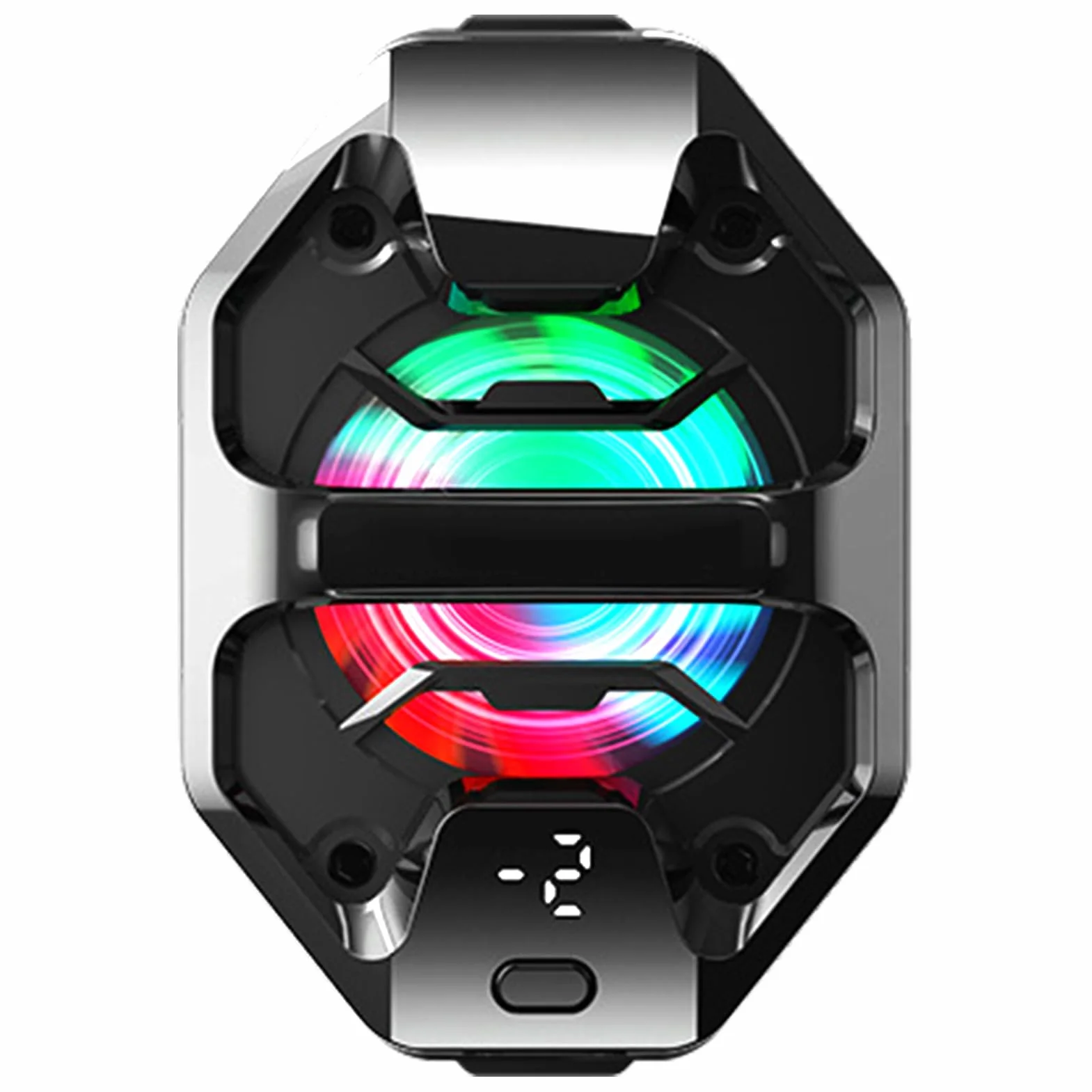 Ventola di raffreddamento per telefono, radiatore per telefono, semiconduttore, portatile, con LED RGB, per videogiochi, live streaming, vlog, tablet, spiaggia