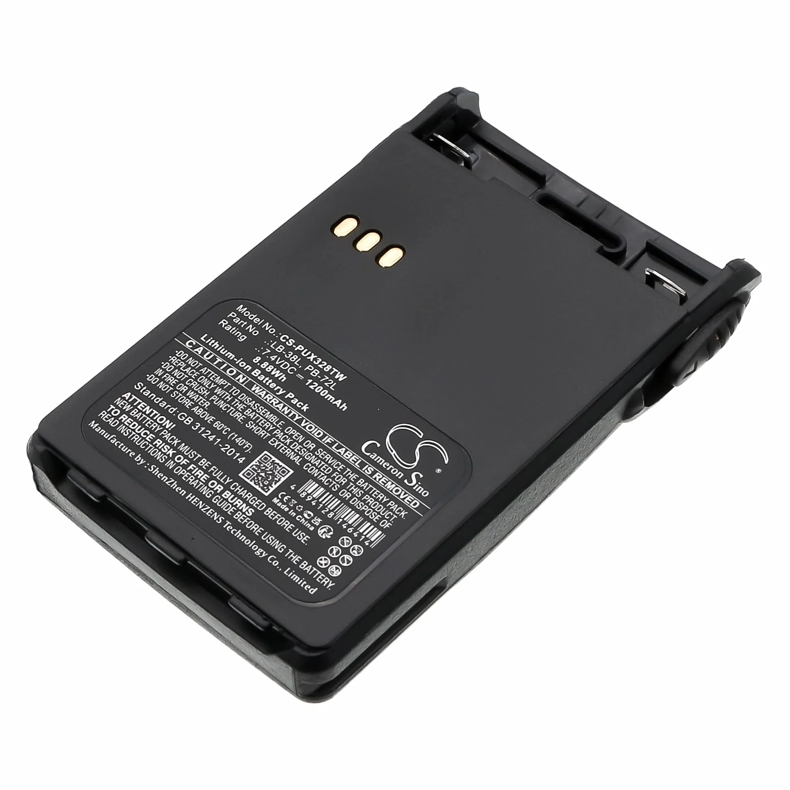 TECHTEK Batteria 1200mAh compatibile con Midland CT-32, CT-710, CT200, CT210, CT400, CT410, G14, PR-2216