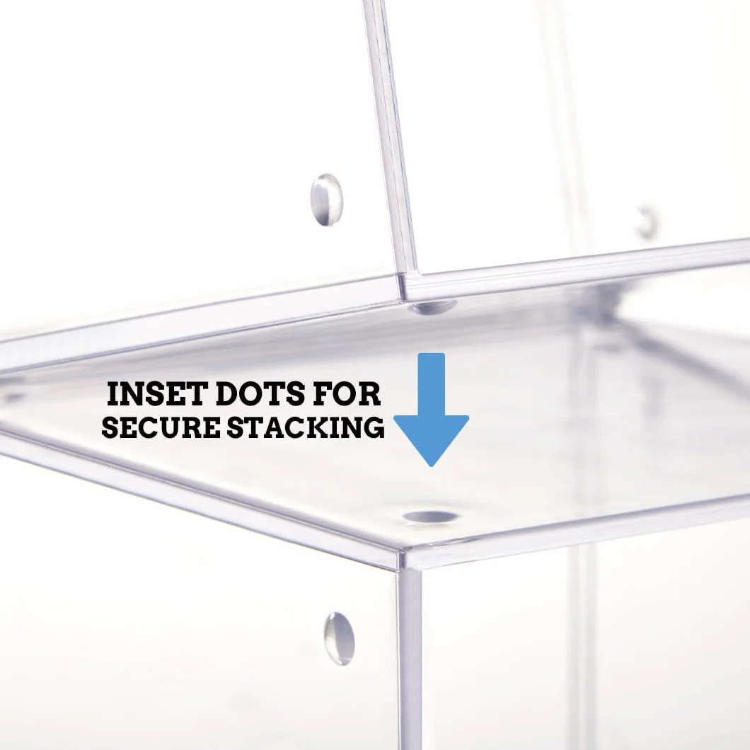 STORi Organizzatori impilabili per CD in plastica trasparente (confezione da 2) cubi porta gioielli, perfetti per sala teatro, contiene fino a 12 custodie per CD per organizer, prodotti negli Stati