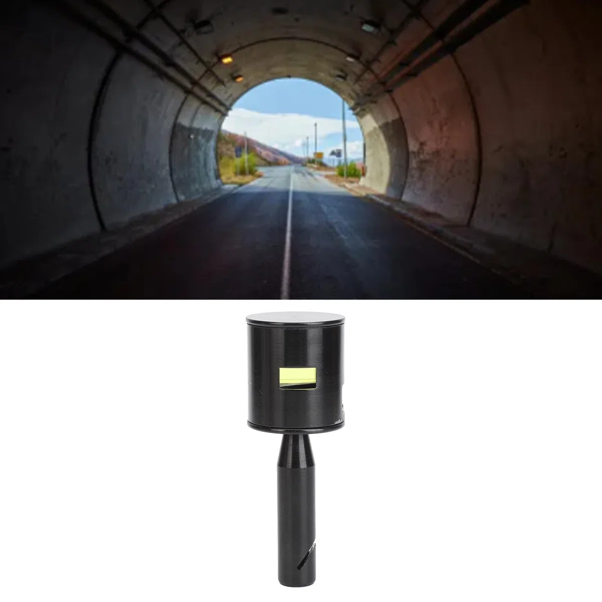 Prisma Di Rotazione Della Stazione Totale, Vetro Ottico Lega di Alluminio Stazione Totale Prisma Ottico Ad Angolo Retto con Custodia in Pelle per tunnel Metropolitana