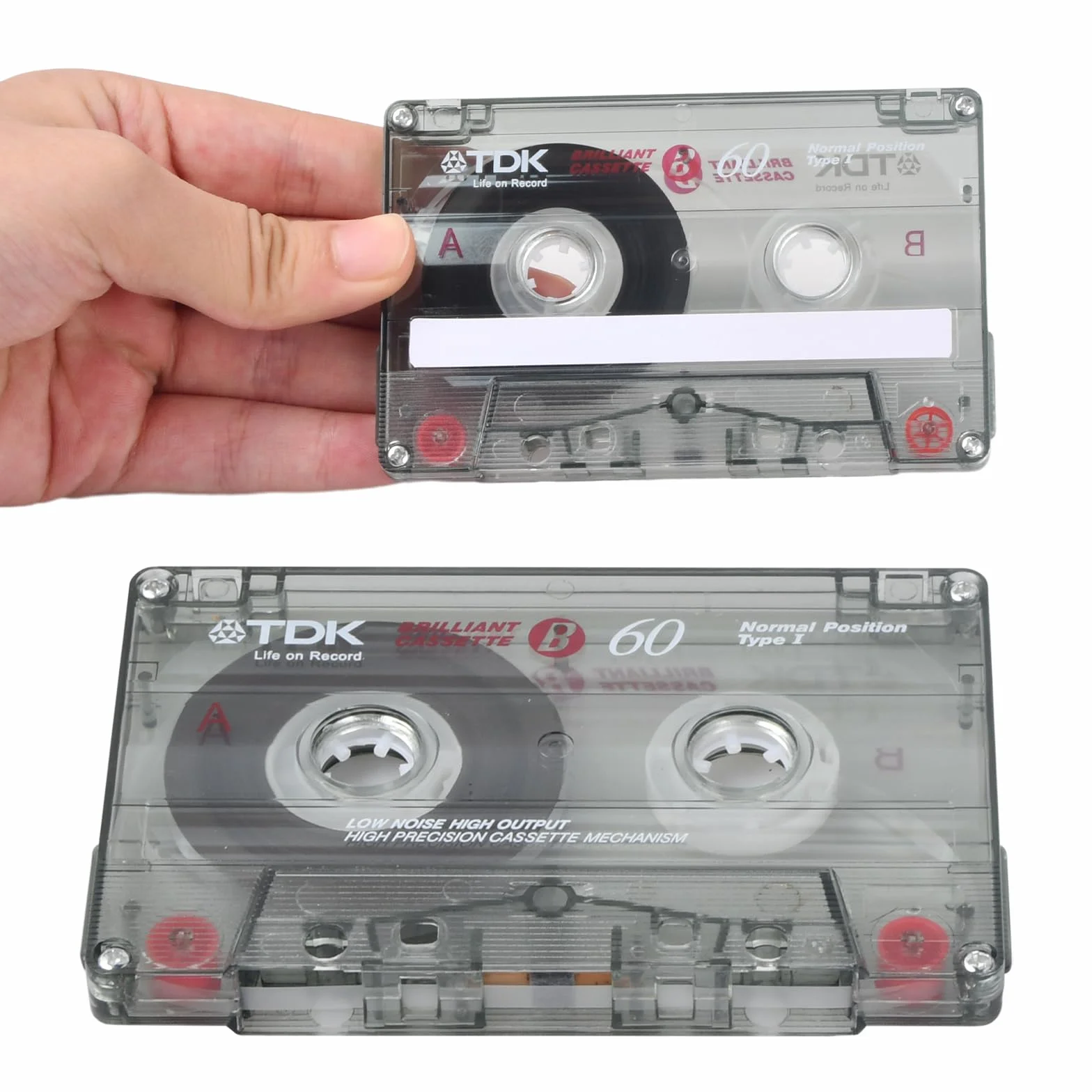 Confezione da 10 Cassette, 60 Minuti Musicassette Vergini, Nastri per Cassette Vuote, Basso Rumore, per Conferenze, Seminari, Registrazione Quotidiana