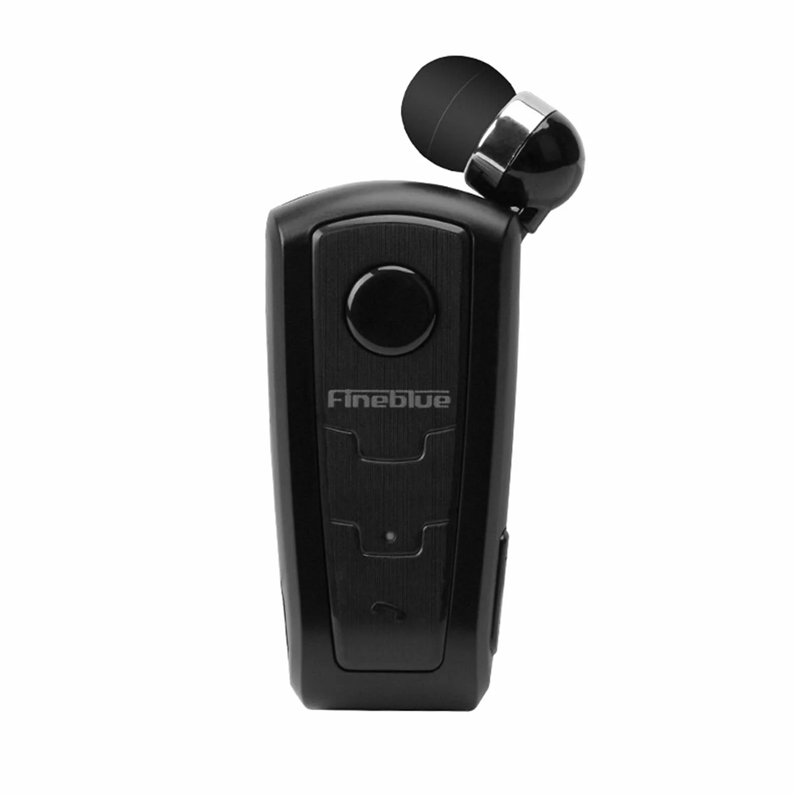 Auleset 1Pc Fineblue F910 Auricolare Mini Vibrazione Promemoria ABS Wireless Bluetooth 4.0 Retrattile Pratico Auricolare Compatibile per la Corsa - Nero