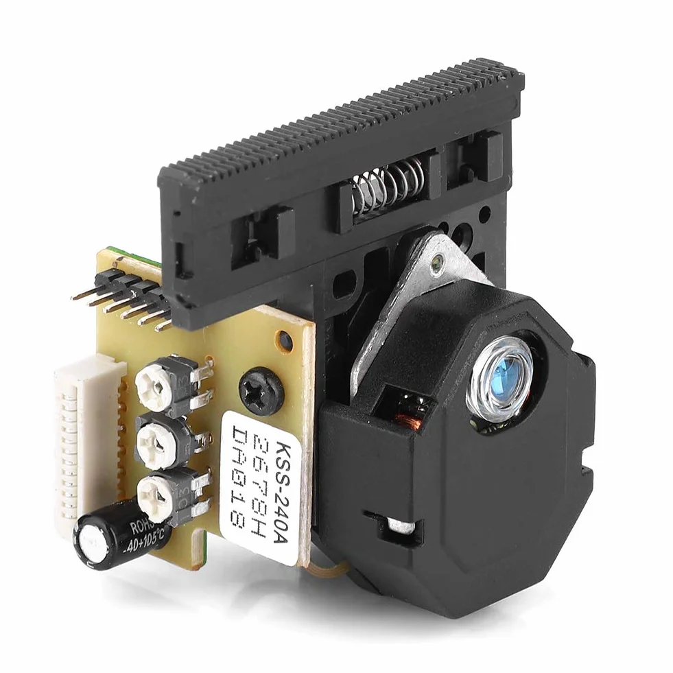 Testina Laser Ottica per Lettore DVD Lente Singola Vetro Blu Trasparente Componente Elettronico Riparazione Sostituzione