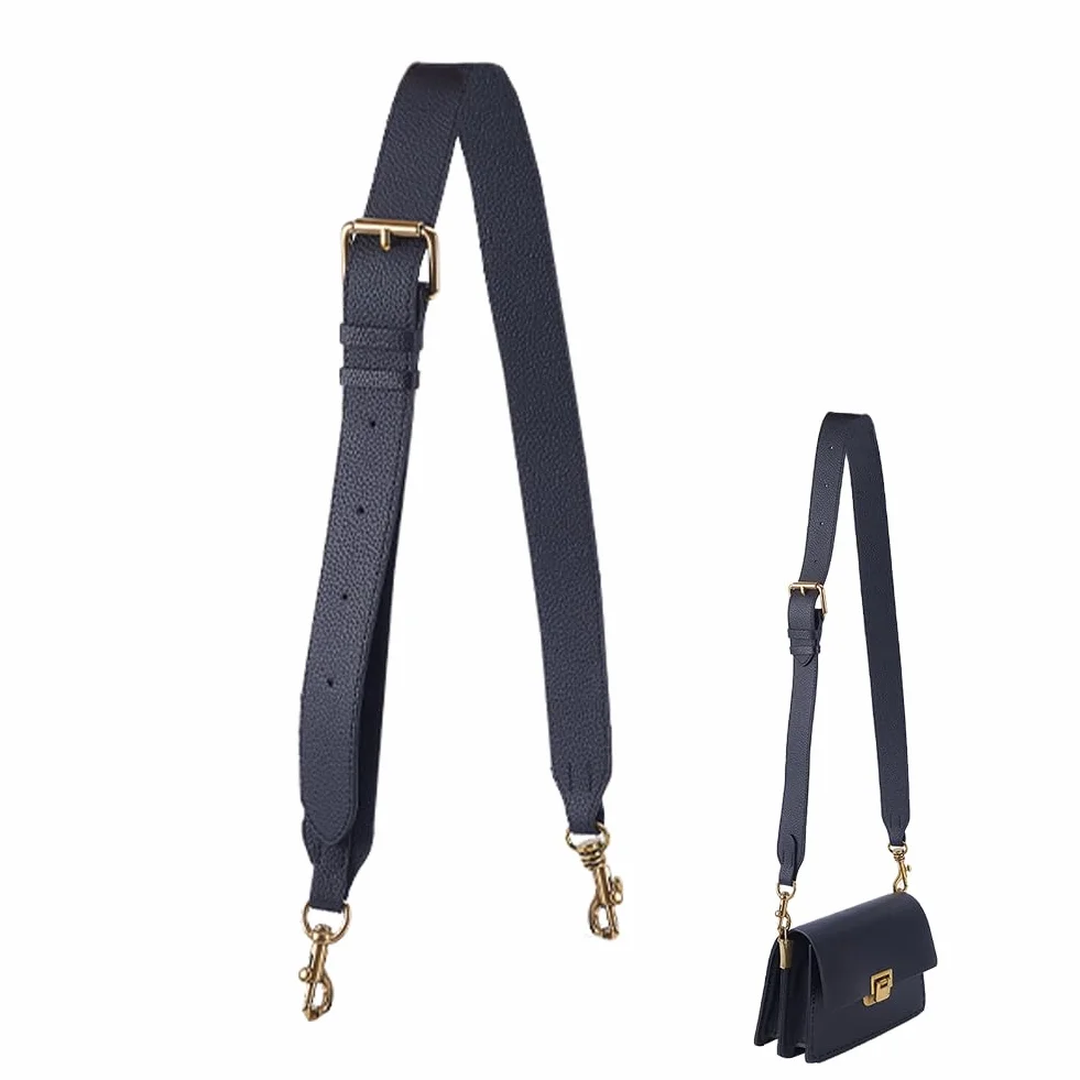 PH PandaHall Tracolla In Pelle di Vacchetta Nera Cinghie per Borsa Manico per Borsa Regolabile Cinghia Larga per Borsa di Ricambio con Fermagli Girevoli per Borsa A Tracolla, 90-118cm