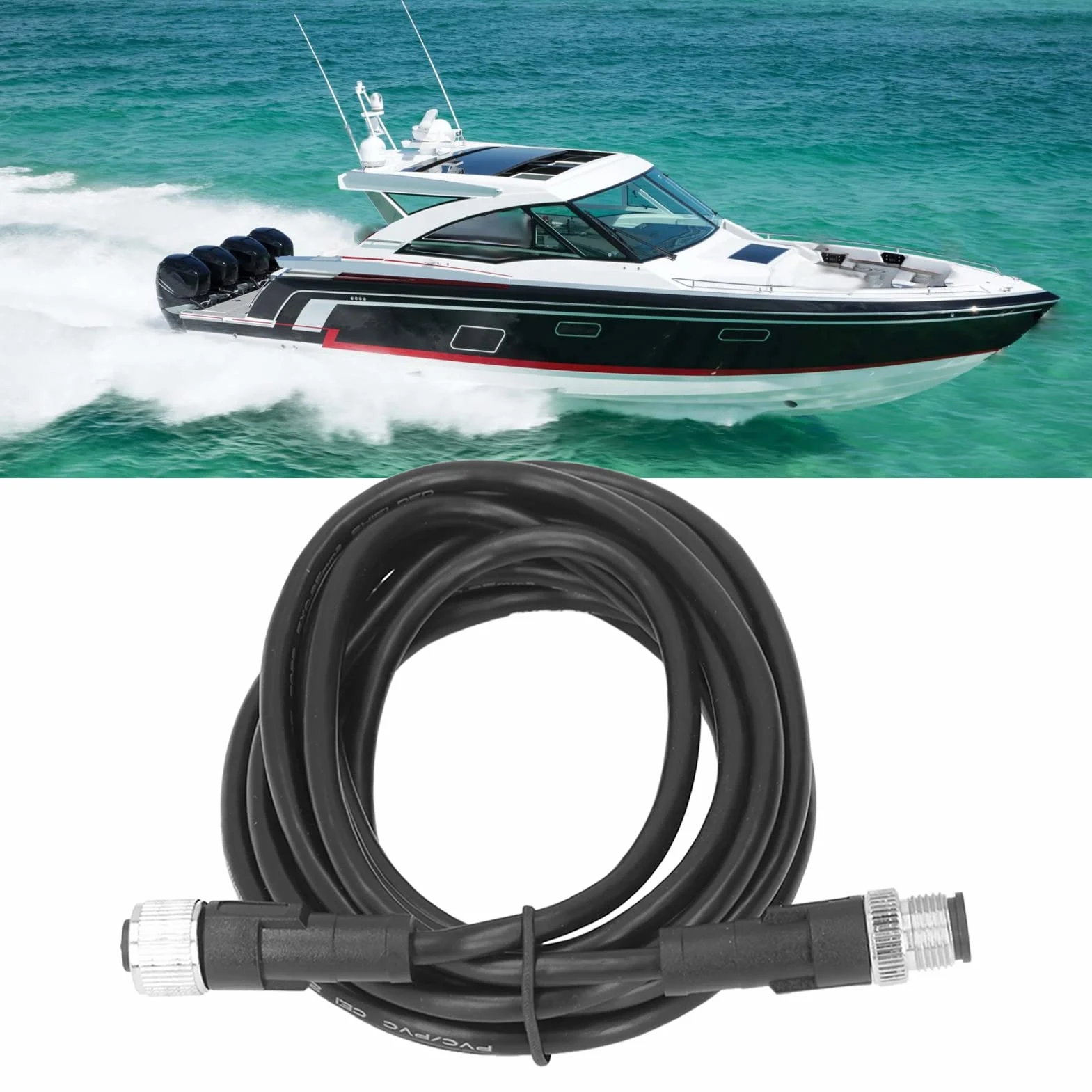 Cavo di derivazione dorsale per barca per NMEA 2000 Sostituzione per Garmin Lowrance Simrad B G Navico Networks(3M)