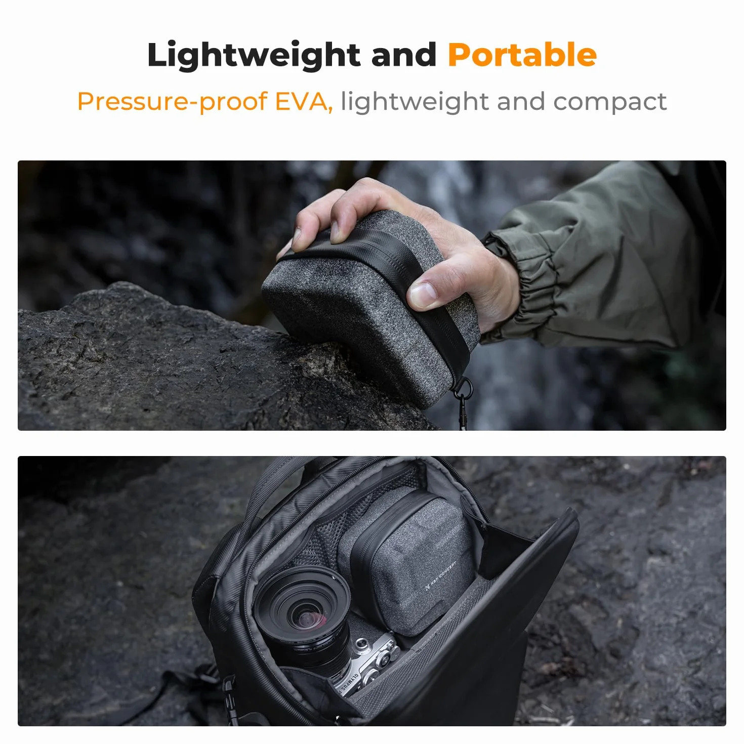 K&F CONCEPT Custodia per Filtri 10 slot, Guscio rigido in EVA antiurto Borsa per Fotocamere Fotografico Obiettivo Filtri