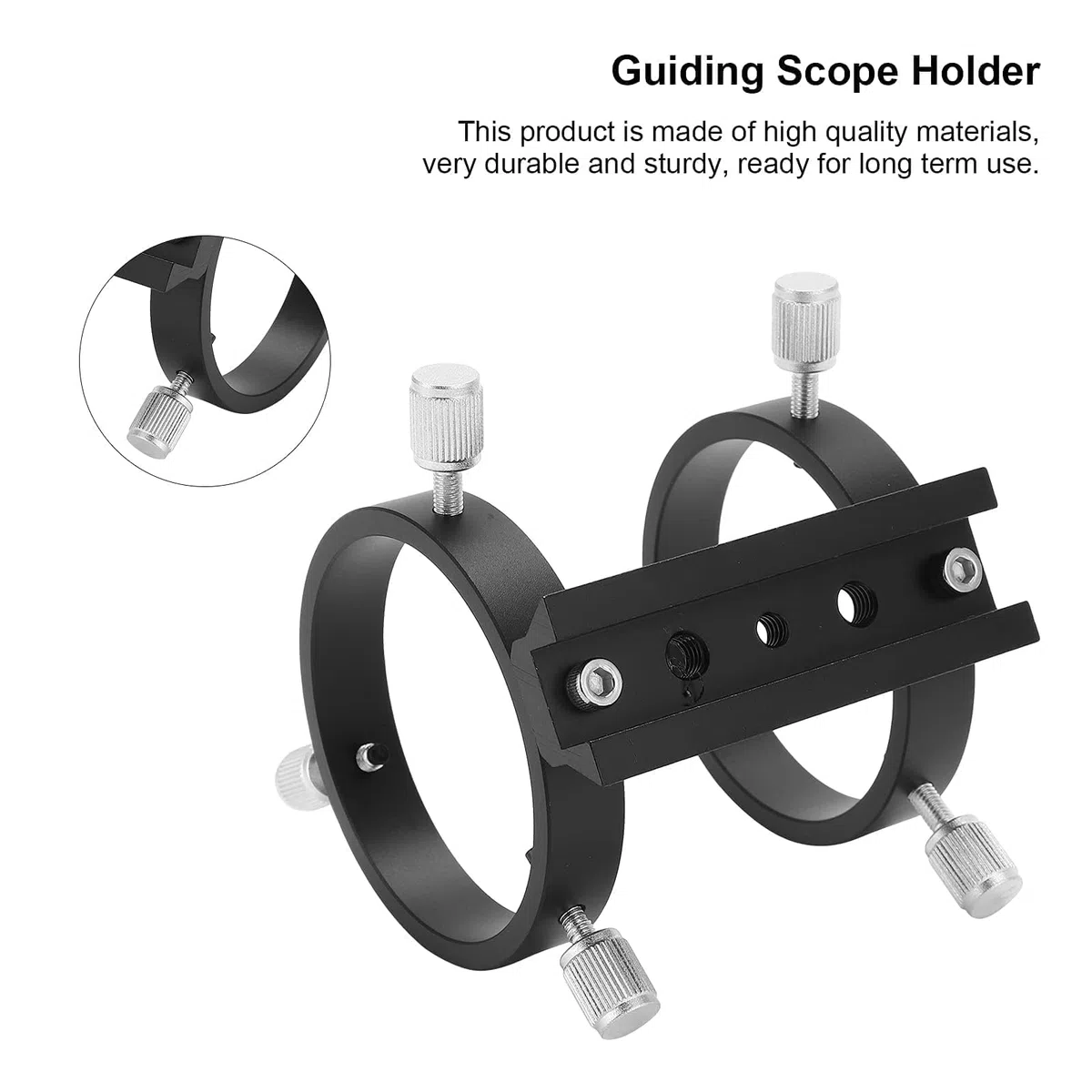 Anello Per Cannocchiale Di Guida Per Telescopio,Supporto Per Telescopio Guida,tubi Di Telescopio Interamente in Metallo Per Cercatori Stellari Per Telescopi Con Diametro Interno Di 43-70 Mm