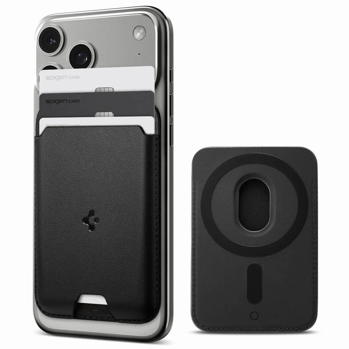 Spigen Valentinus MagFit Portafoglio MagSafe Wallet Magnetico Portacarte Compatibile con iPhone 17/16/15/14/13/12 Modelle, Accessori MagSafe