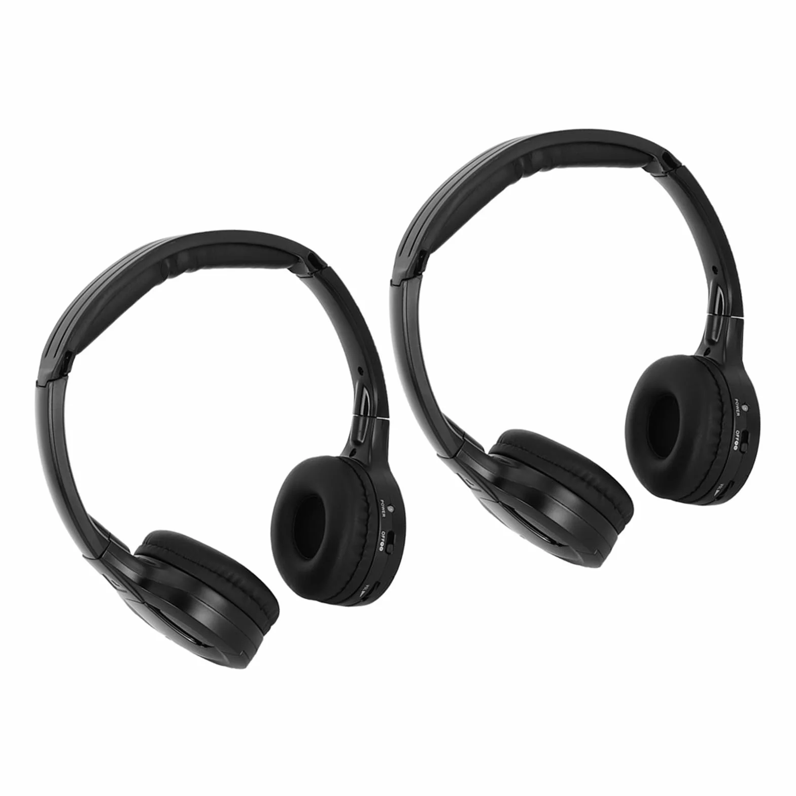 Denash Cuffia per Auto, Pellicola in Poliestere 30 Mm 2,8 MHz Destra 2,3 MHz Sinistra Auricolare con Trasmissione Stabile Stereo per Uso Automobilistico