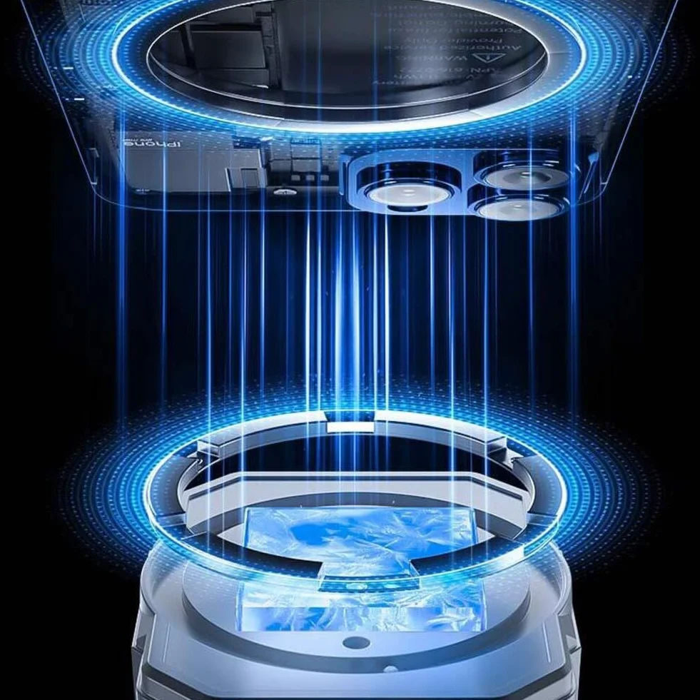 Raffreddamento magnetico per telefono cellulare, ventola di raffreddamento con batteria ricaricabile, display di potenza di raffreddamento veloce (3000 mAh)