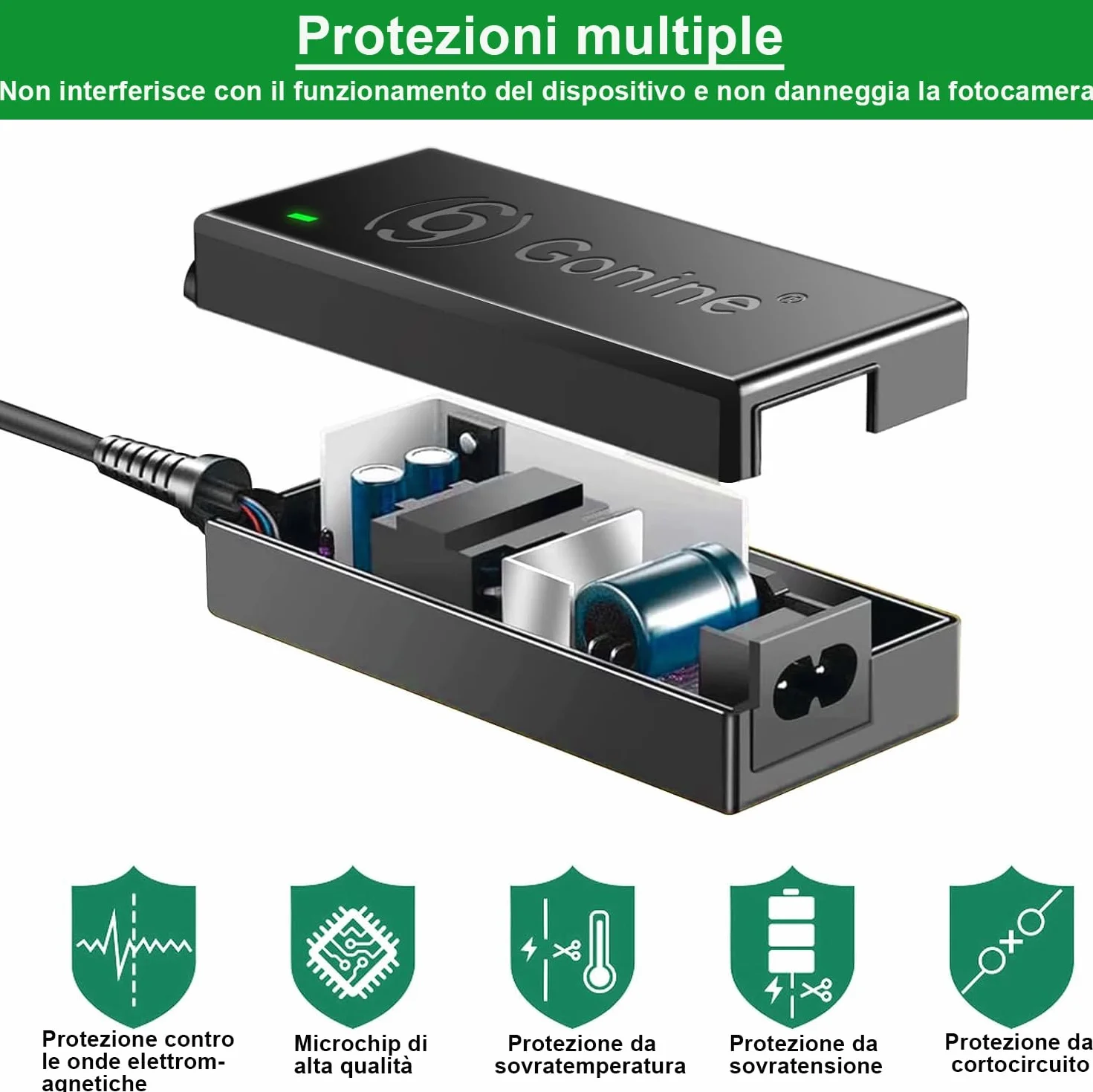 ACK-E6 - Caricabatterie di ricambio per fotocamera DSLR Canon EOS 70D 7D, EOS 60D 6D, EOS 5D Mark II, EOS 5DS, EOS 5DS-R con chip intelligente completamente decodificato