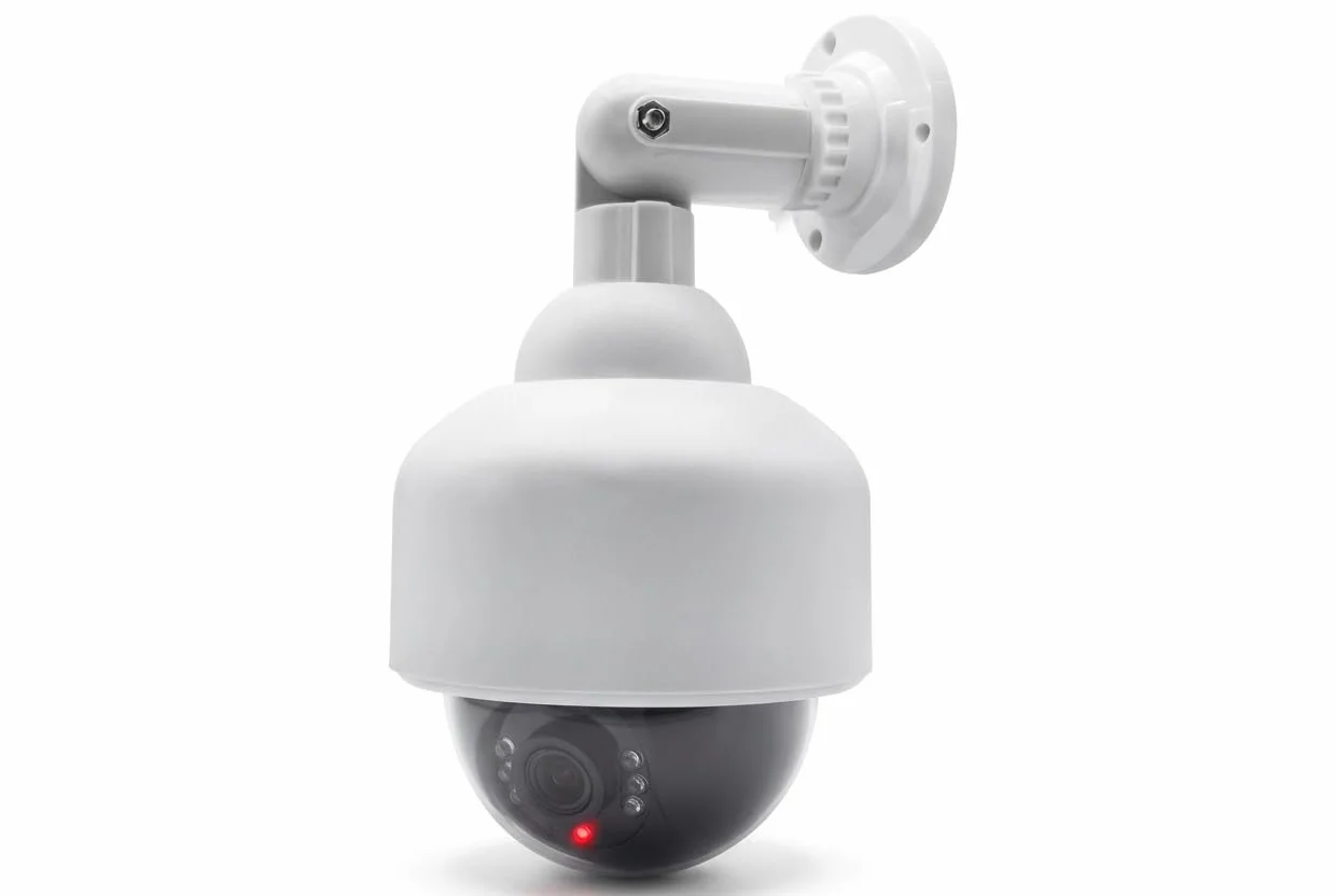 O&W Security 2 Dummy telecamere finte professionali a cupola per esterni con obiettivo cavo