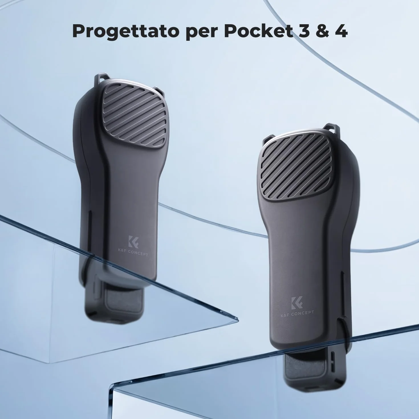 K&F CONCEPT PT61 Custodia Protettiva Compatibile con DJI Osmo Pocket 4/Pocket 3 con Spazio Filtri, Guscio Rigido con Interno Morbido, Design Esclusivo, Apertura Facile
