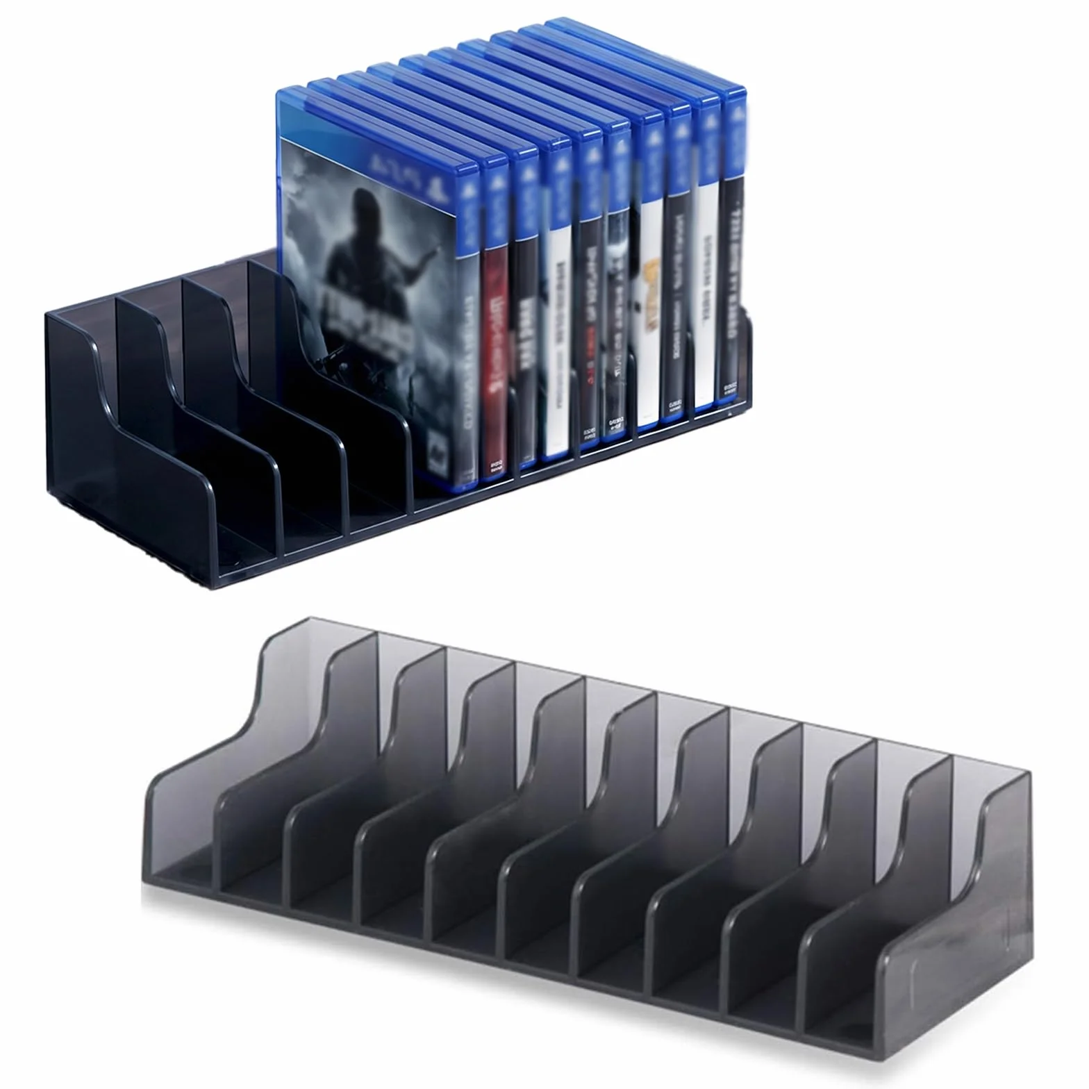 Porta Carte da Gioco, 2 PCS Scatola Carte di Gioco ad 10 Fogli Capacità, Supporto CD per PS4/PS4 SLIM/PS4 PRO