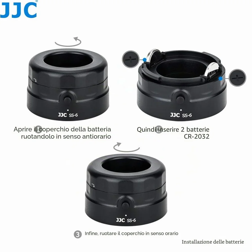 JJC Universale Lente di Ingrandimento con 7x e 6 LED Ultra-luminosi per Fotocamere DSLR/Mirrorless