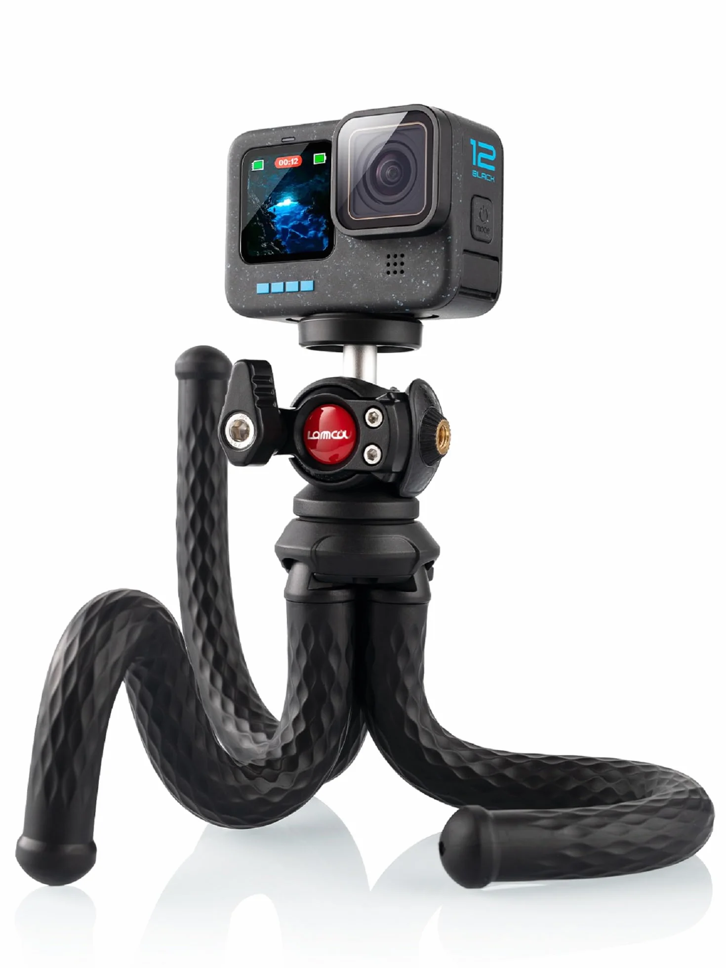 Lammcou Treppiede Actiocam, Flessibile Octopus Gorrila Pod e Staffa Compatibile con Hero Hero 13 12 11 10 9 X3 Go3 Bendy Tripod Accessorio per Video Vlogging