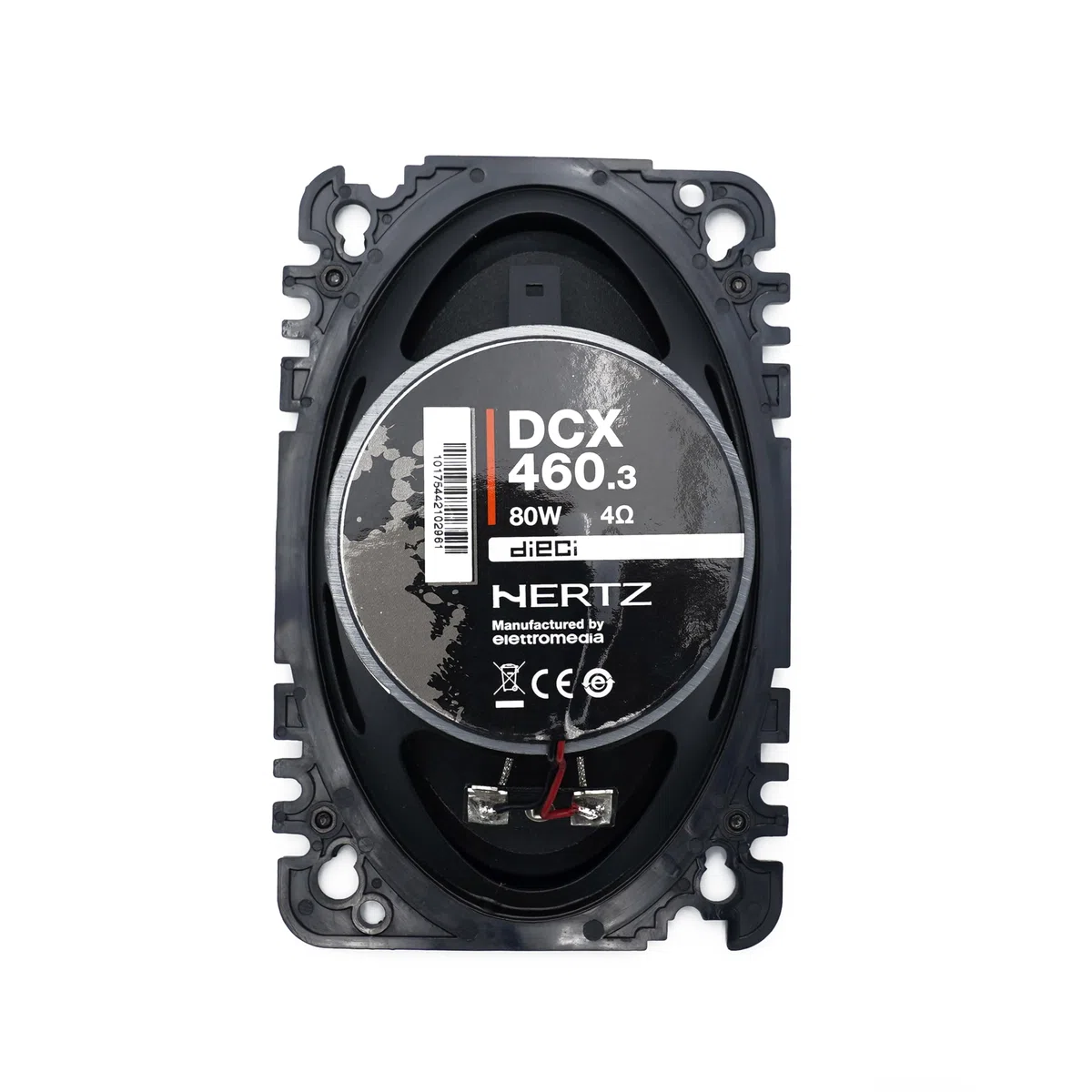 Hertz DCX 460.3 – Coppia di altoparlanti coassiali a 2 vie da 4"x6" per auto, 120W Peak, tweeter a cupola in PEI e cono in carta trattata per risposta lineare