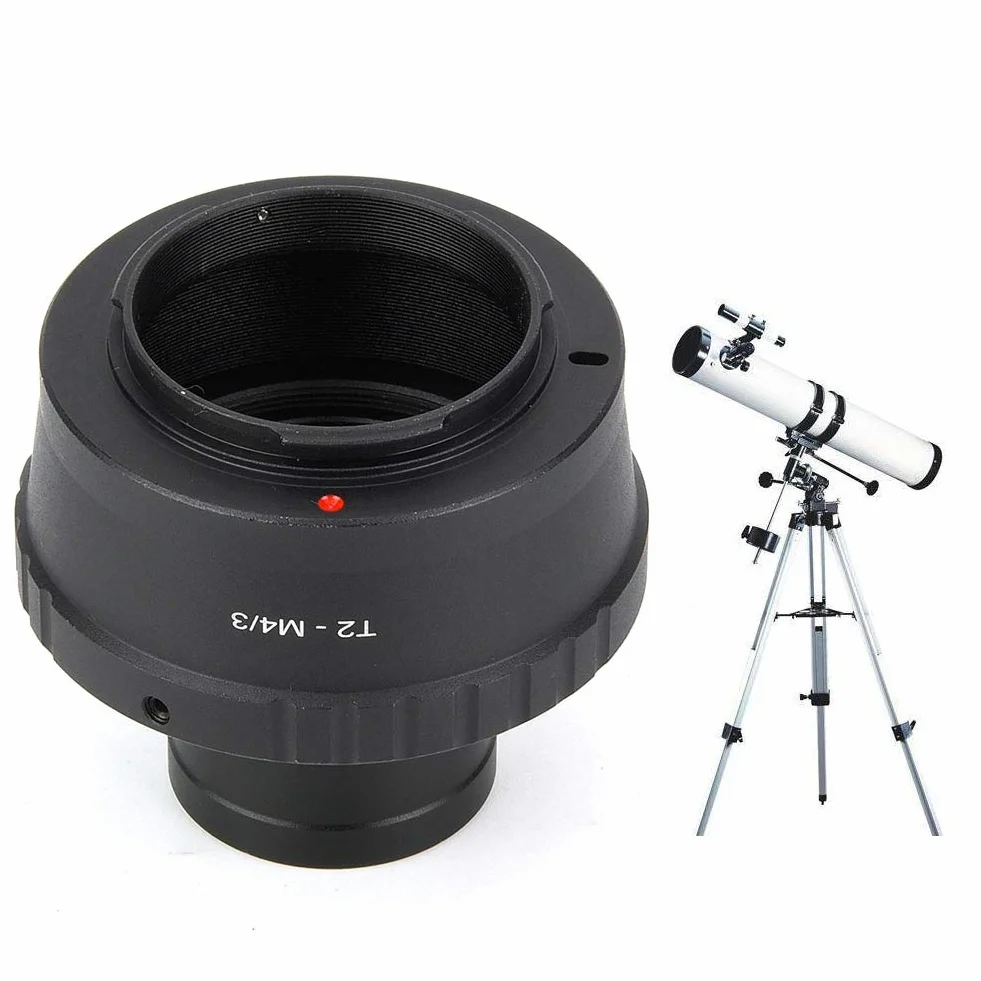T2-M4 / 3 Anello Adattatore per Telescopio, 1,25 Pollici Anello Adattatore per Telescopio in Metallo per Olympus M4 / 3 Fotocamera