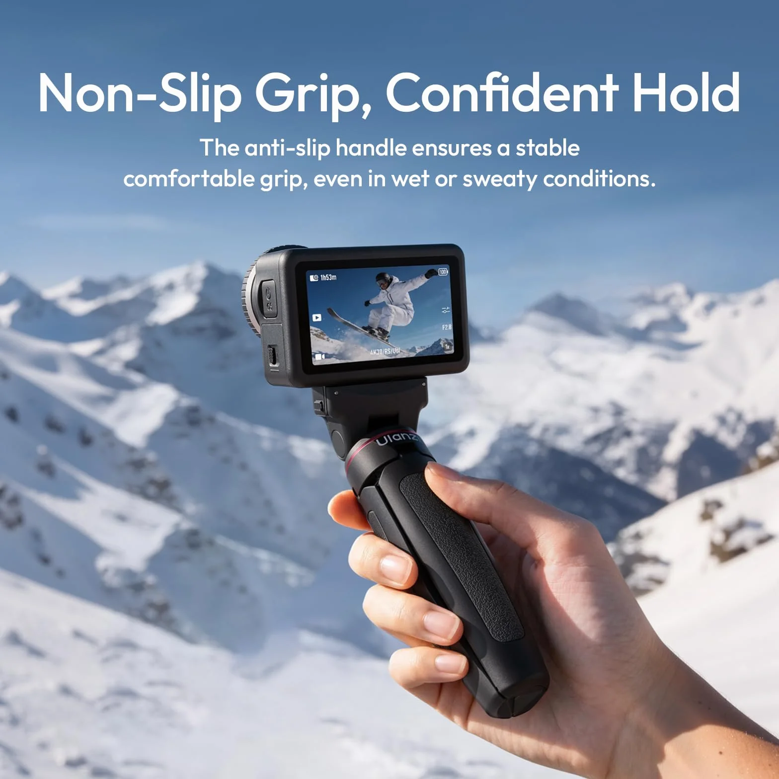 ULANZI MT99 - Treppiede per fotocamera DJI Osmo Action 5 Pro, Nano/Osmo Action 4, con chiusura in , supporto magnetico a sgancio rapido, mini treppiede