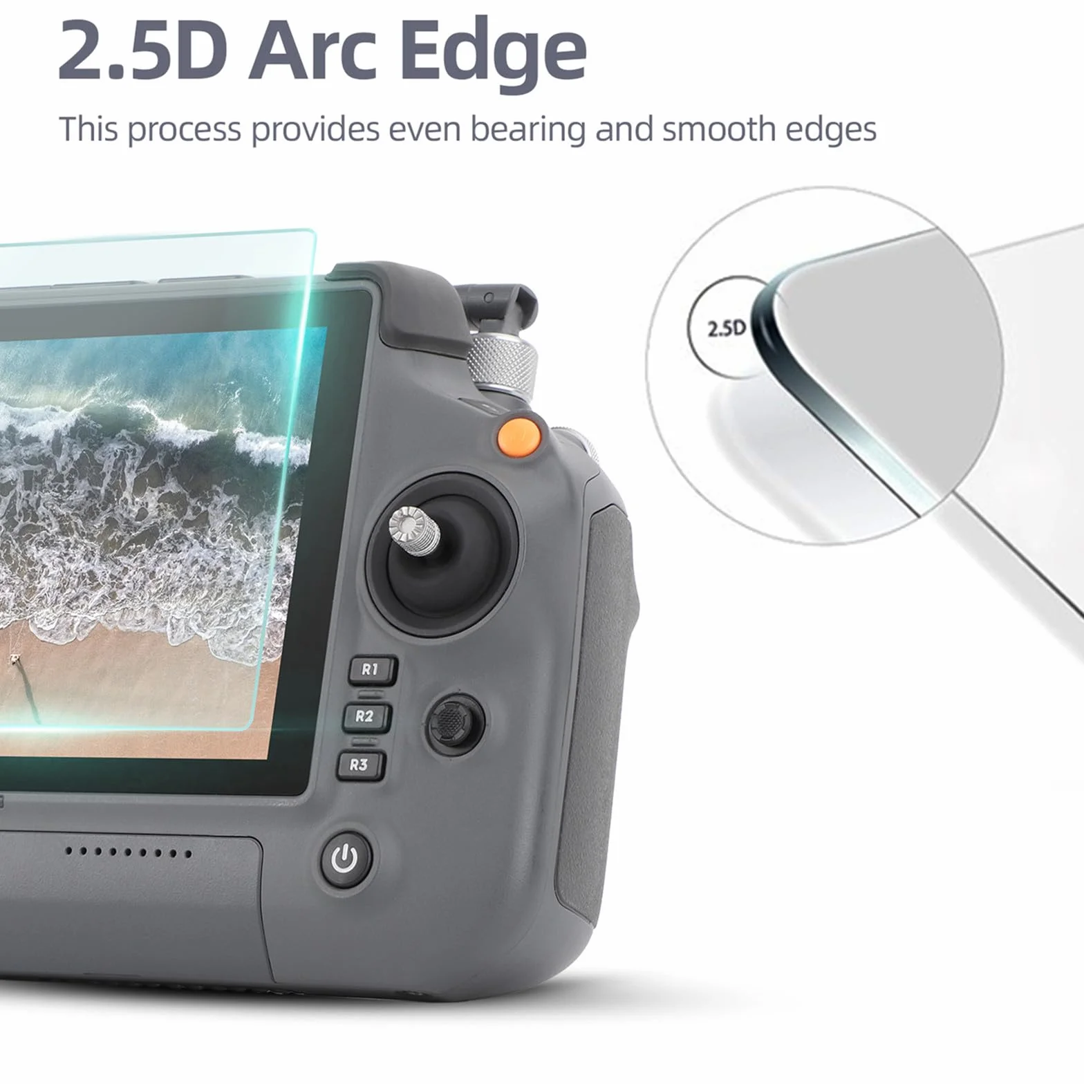 Pellicole HD per DJI RC PLUS 1/2 Telecomando 9H Durezza Protezione dello Schermo in Vetro Temperato per DJI Inspire 3/Matrice 4T/4E/Enterprise Matrice 30/30T/Matrice 350 RTK/AGRAS T70/T60/T50