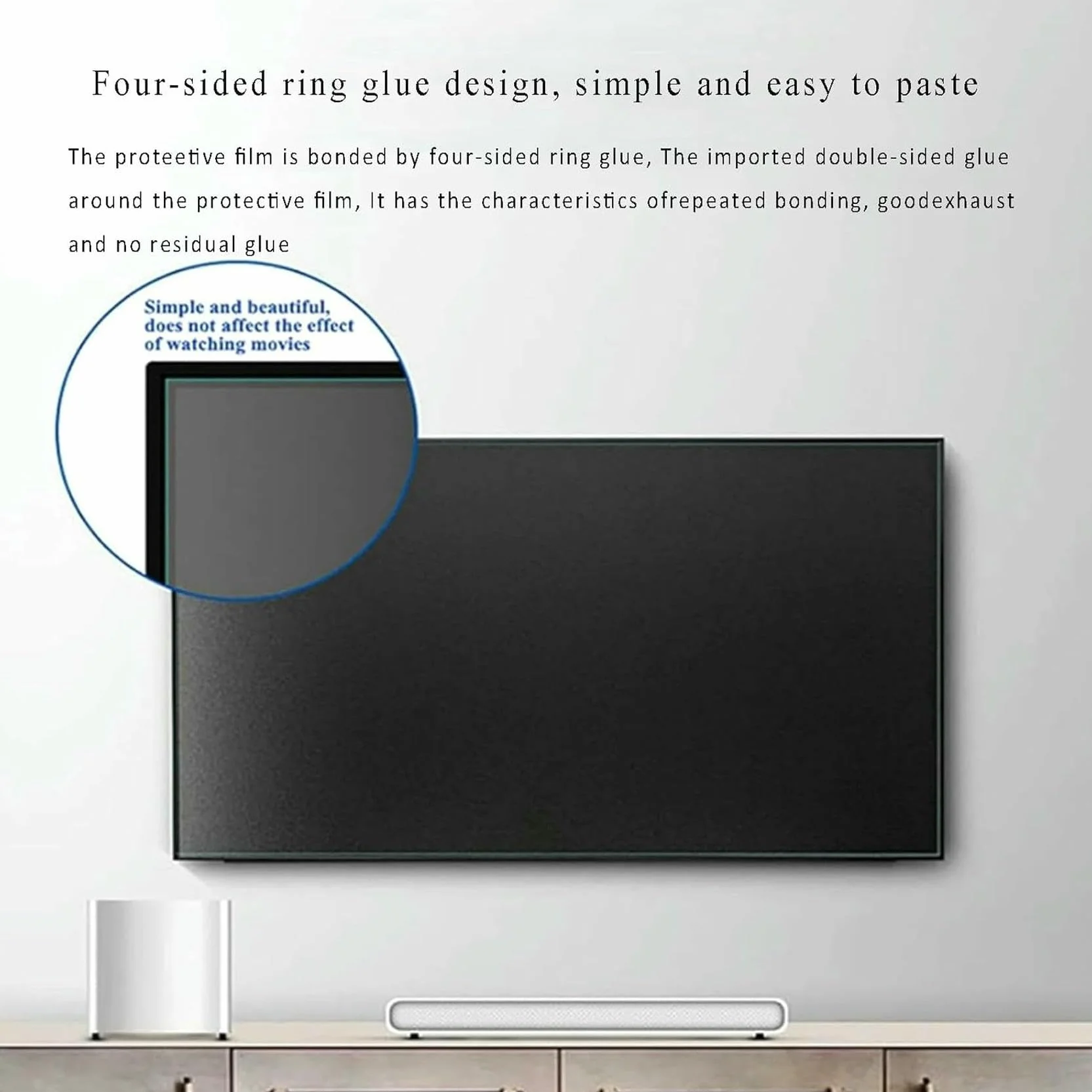Pellicola Protettiva Opaca Antiriflesso per Schermo TV LCD LED 32-75 Pollici