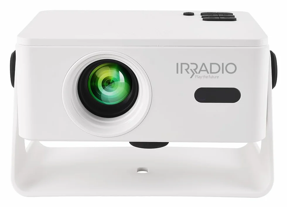 IRRADIO Videoproiettore Smart Full HD 150 ANSI Lumen | Mini Videoproiettore 4K Supporto Full HD 1080P con Android 13 e Auto Focus - Accesso diretto all'App Streaming e WiFi Dual Band