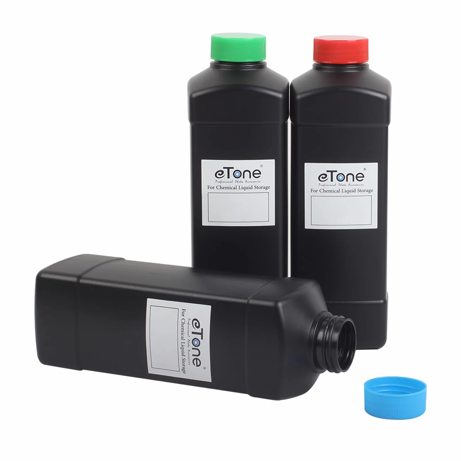 3 Lattine da 1 L (1000 ML) per immagazzinaggio di chimica fotografica della camera nera (3 x taniche da 1 L)