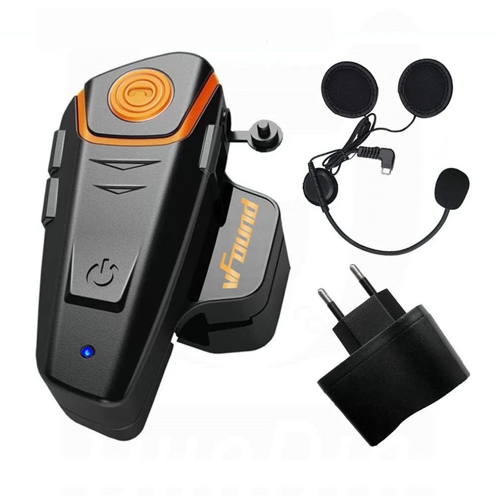 BT-S2 Auricolare Bluetooth 1000m moto di una nuova generazione di cuffie auricolari Bluetooth universale impermeabile Walkie 2 o 3 LED e radio FM audio, vivavoce GPS(1 Pezzo)