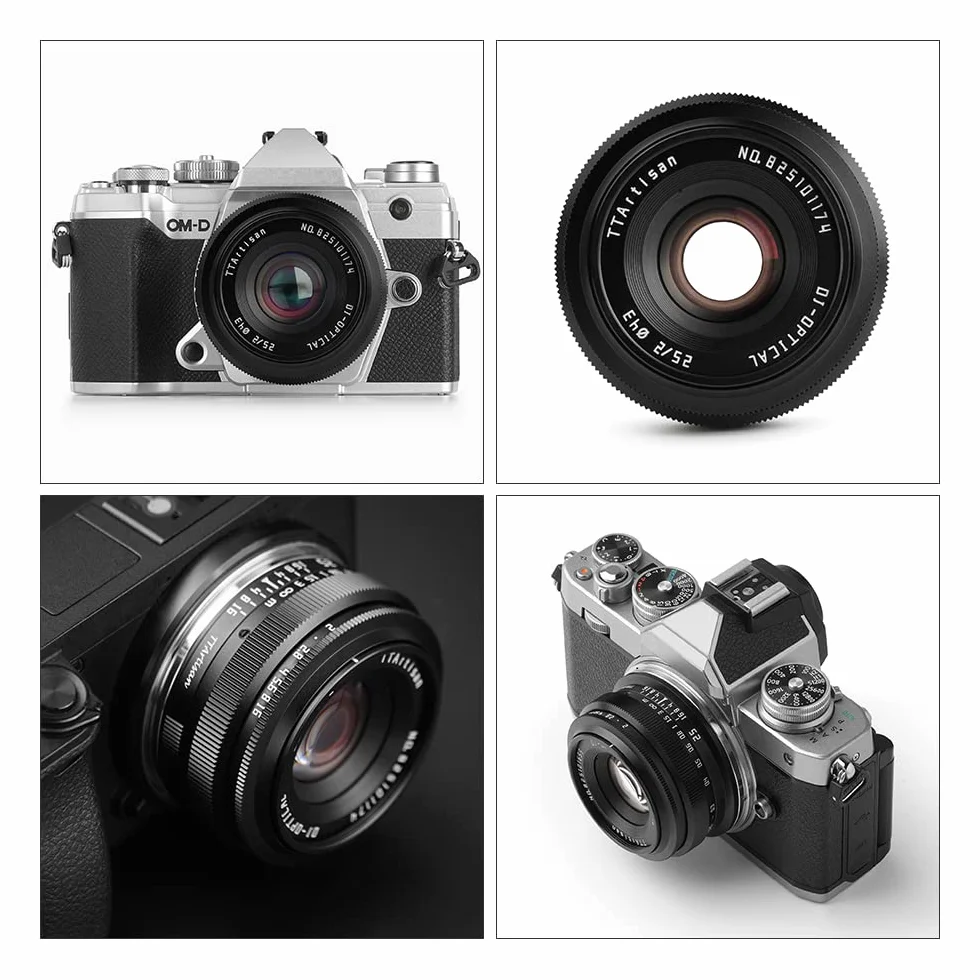 TTArtisan 25mm F2.0 APS-C Obiettivo Fotografico Manuale Portatile Economico per Ritratto, Street, Still Life - Montaggio Sony E
