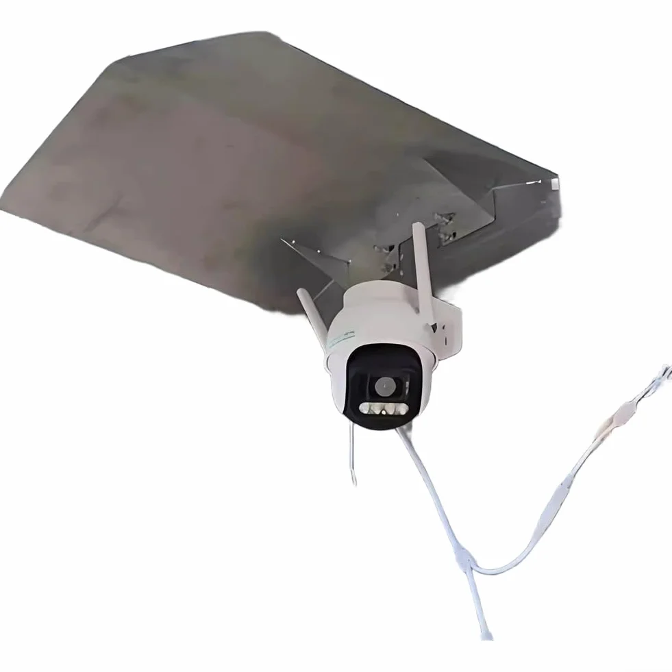 Copertura antipioggia in acciaio inox, 30 x 23 cm/30 x 28 cm/40 x 38 cm, protezione impermeabile per telecamere di sicurezza, schermo di montaggio resistente alle intemperie, design antiruggine (M)