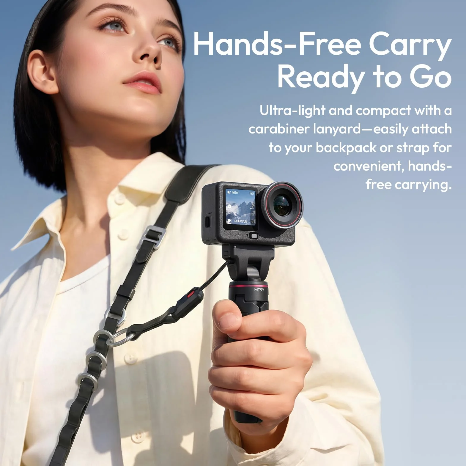 ULANZI MT99 - Treppiede per fotocamera DJI Osmo Action 5 Pro, Nano/Osmo Action 4, con chiusura in , supporto magnetico a sgancio rapido, mini treppiede
