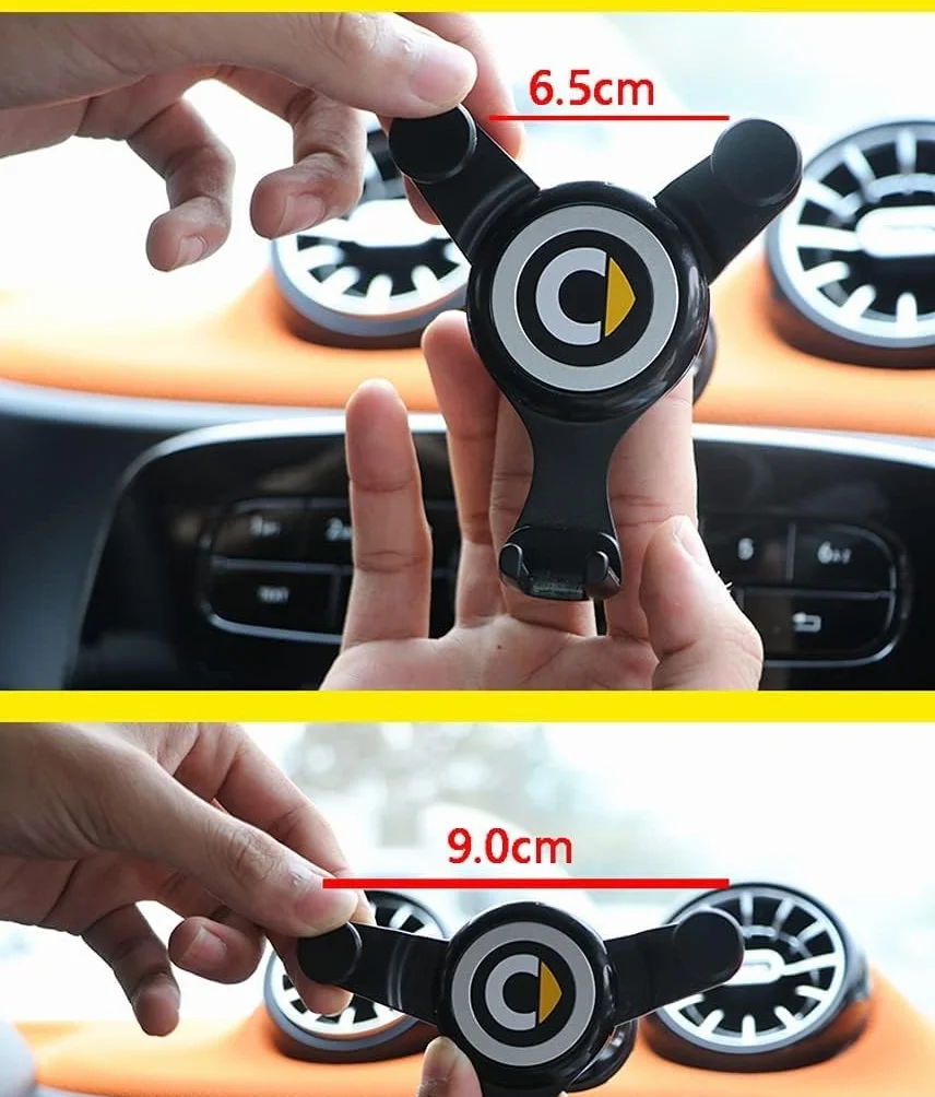 SHIFENG Supporto per Auto per Smart 453 Fortwo Forfour 2015-2021, Supporto per Telefono Cellulare e Navigazione, Accessori per Ricarica