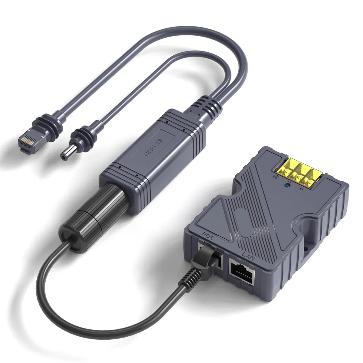 Splitter PoE per Starlink Mini - Kit di Alimentazione 12V SURVADV, 150W DC 48V/3A, GigE Passivo con Protezione ESD e Adattatore RJ45/DC per Starlink Mini Dishy