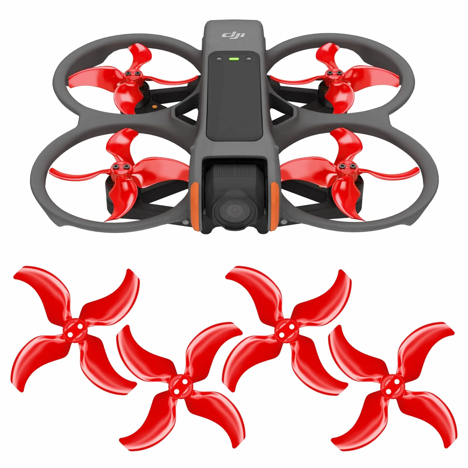 Master Airscrew Eliche Stealth DJI Avata 2 Rosso 4 Pezzi