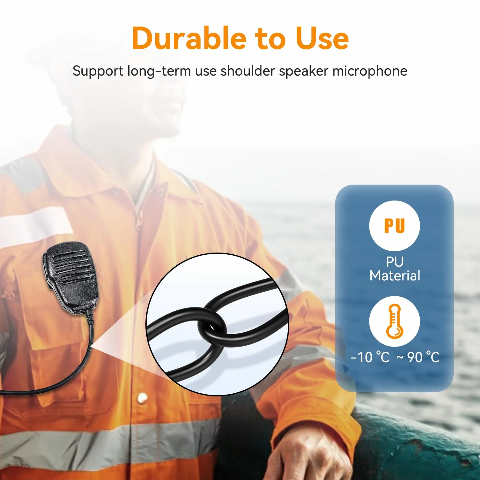 Retevis Altoparlante 1 Polo 3,5 mm Compatibile RM01 RT55 RA26 Marine Walkie Talkie