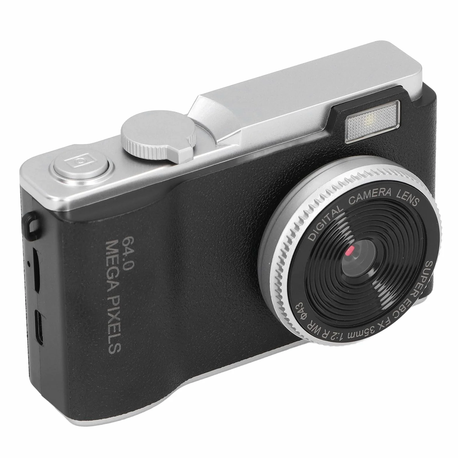 48mp, 1080p, 16x Zoom Fotocamera Digitale Autofocus, Display HD con Luce di Riempimento e Design retrò, Timer Selfie per Viaggi, Time-lapse con Timestamp, Filtri per Cattura del