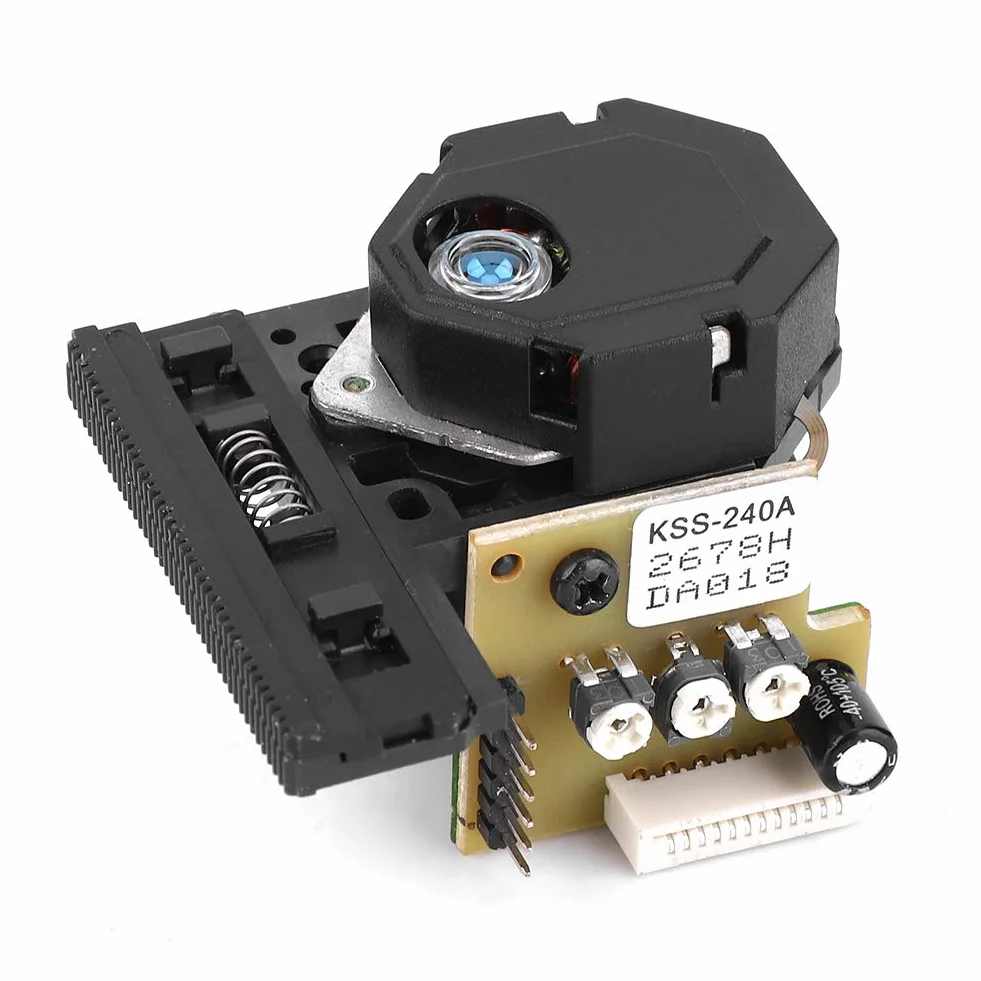 Testina Laser Ottica per Lettore DVD Lente Singola Vetro Blu Trasparente Componente Elettronico Riparazione Sostituzione