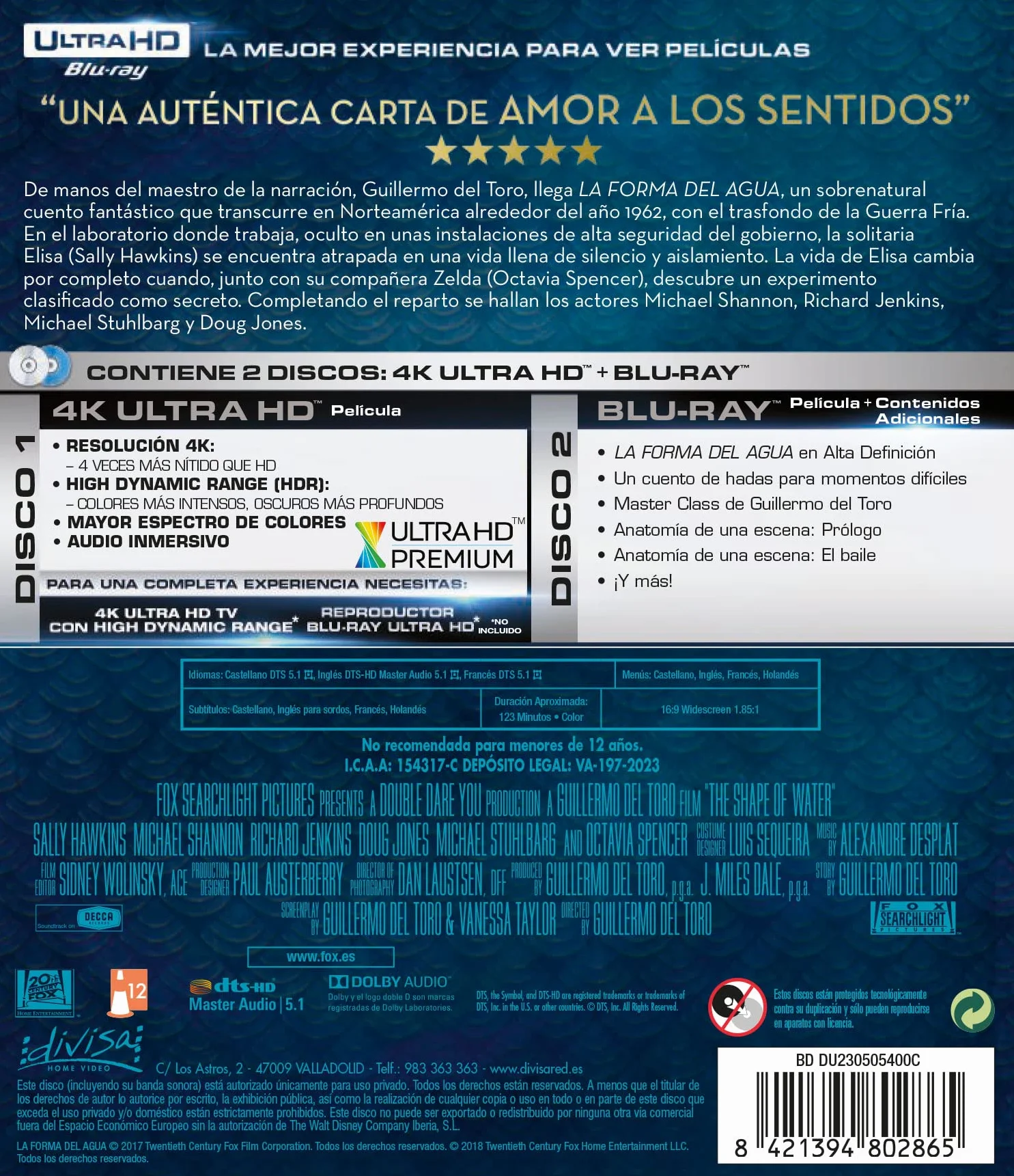 La forma del agua (4K UHD) BD
