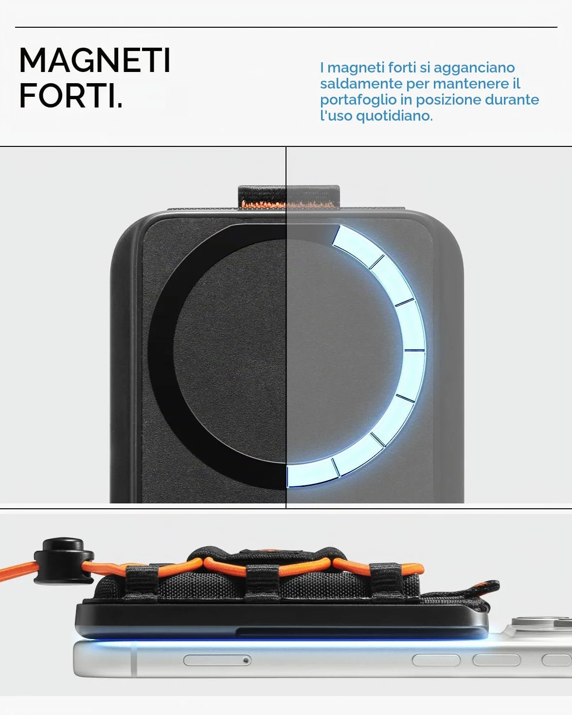 Spigen Tiefit MagFit Portafoglio MagSafe Wallet Magnetico Portacarte Compatibile con iPhone 17/16/15/14/13/12 Modelle, Accessori MagSafe - Nero