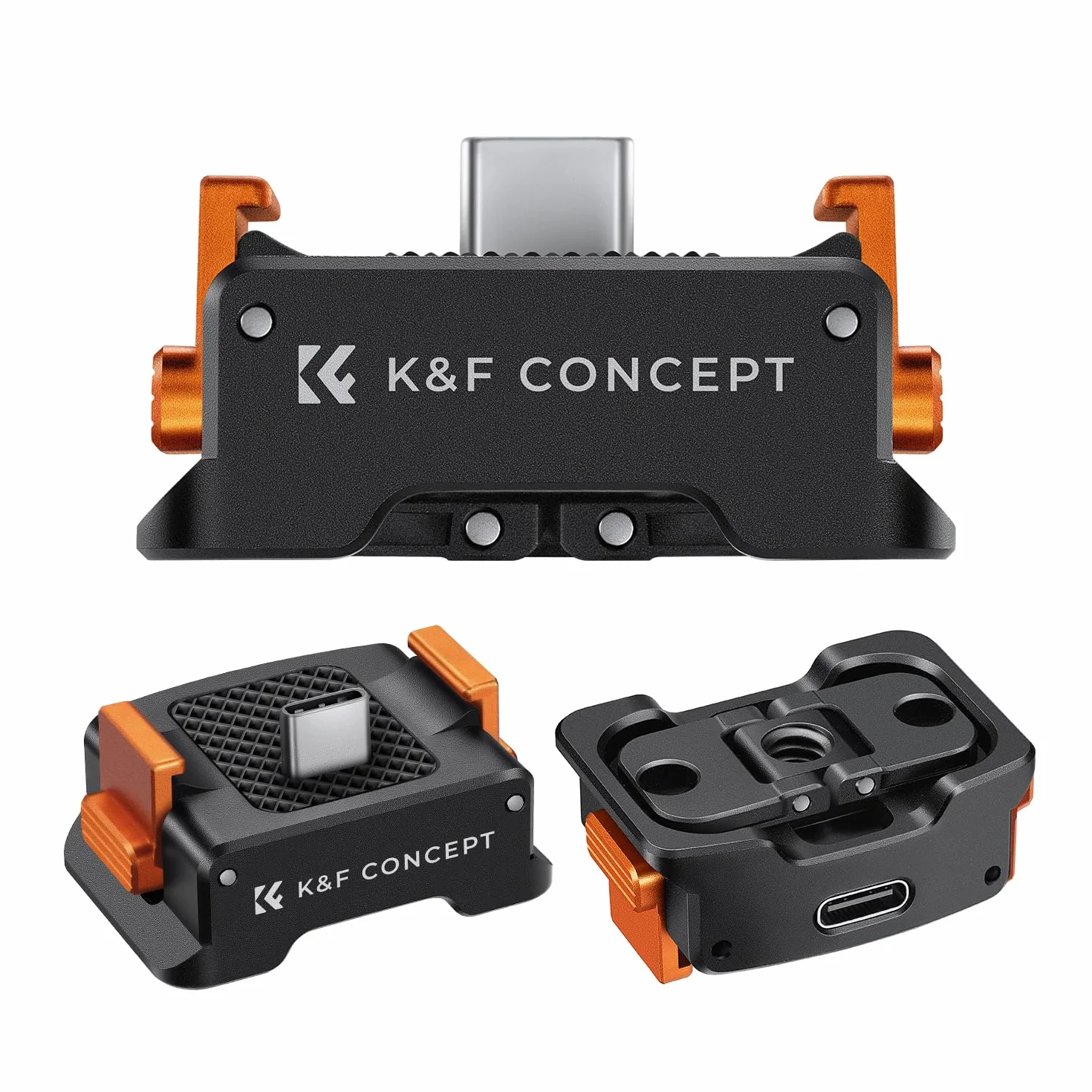 K&F CONCEPT Adattatore di Ricarica Dock Per OSMO Pocket 3, Carica Adattatore Base Type-C, Dock Desktop Base Adattatore in Lega di Alluminio Compatibile per DJI OSMO Pocket 3 Accessori